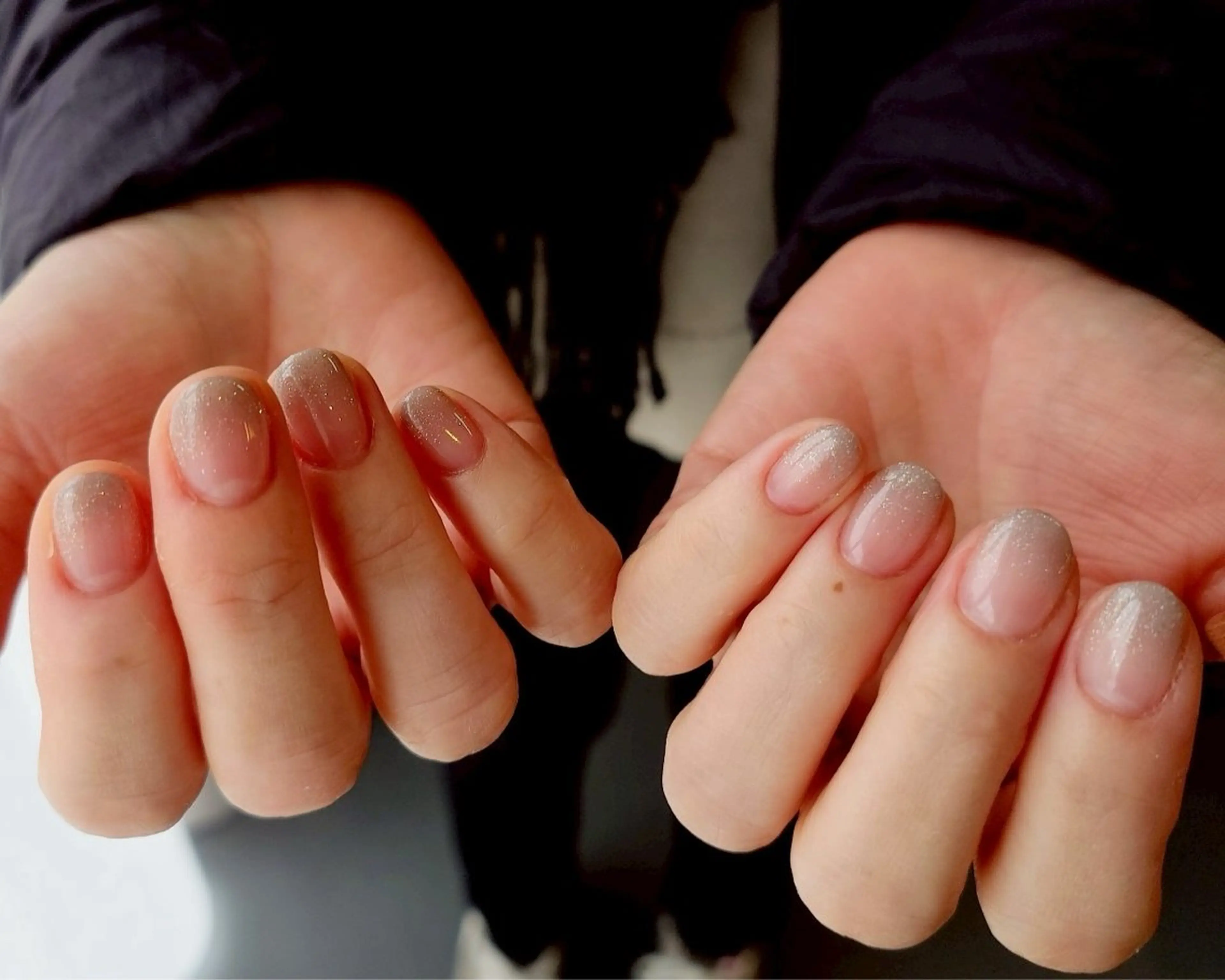 ネイル グラデーション ラメ(グリッター) ラメグラデーション cord 川口のマツエク・マツパデザイン