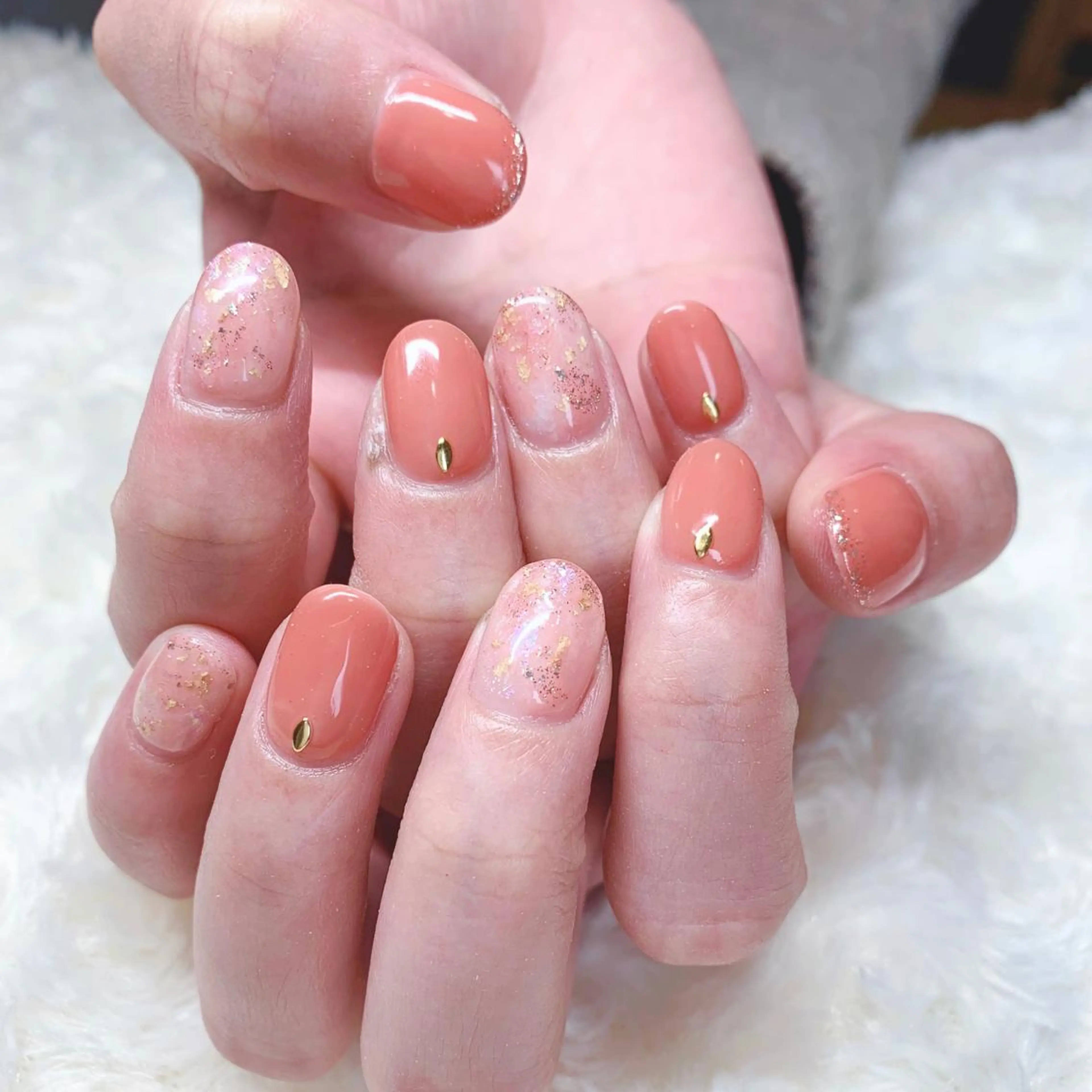 カラー ネイル ハンドネイル Cozy_ ilumのネイルデザイン