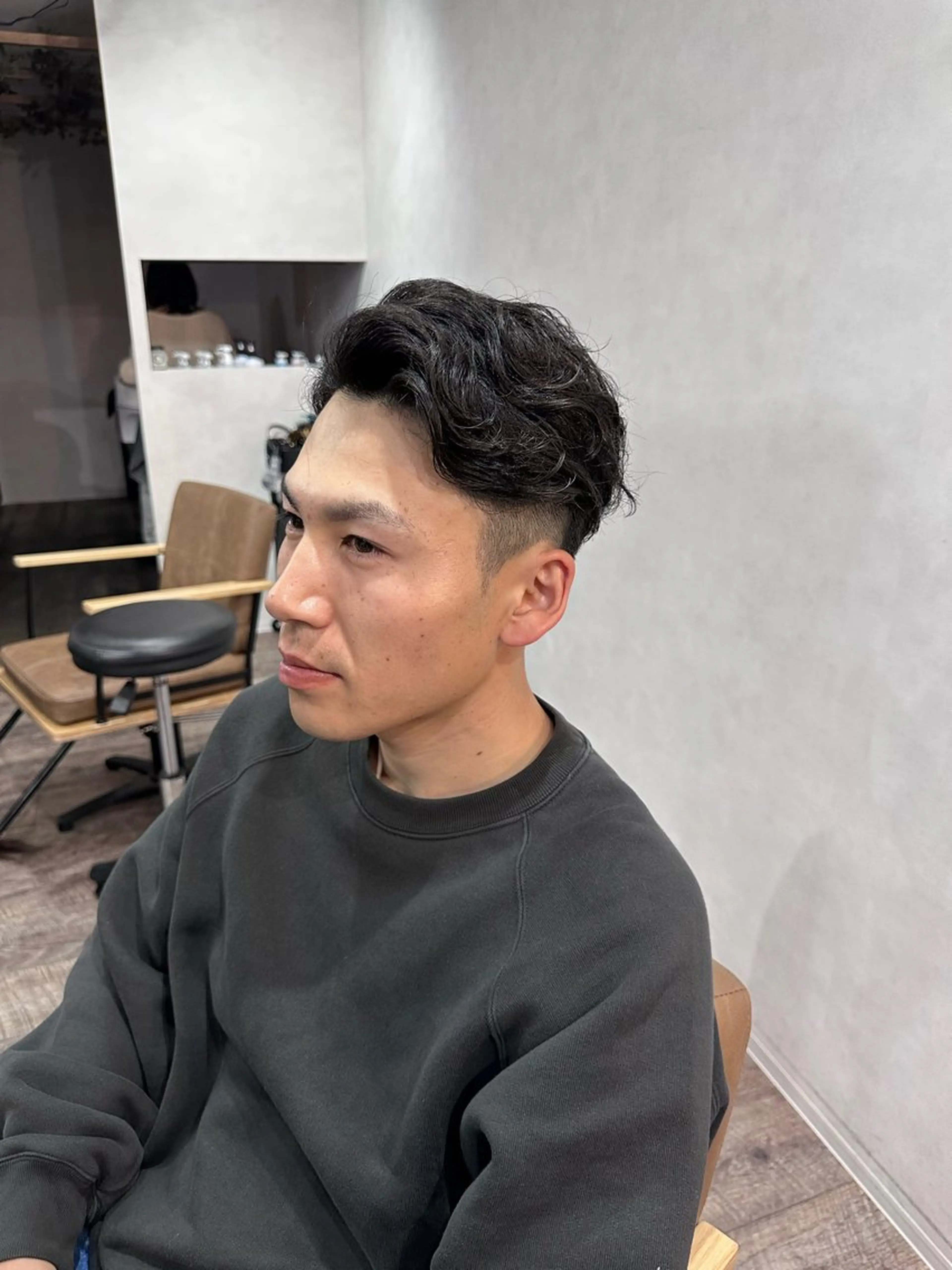 パーマ メンズ t.hair垂門真吾 曲がる縮毛矯正/ボブのヘアスタイル