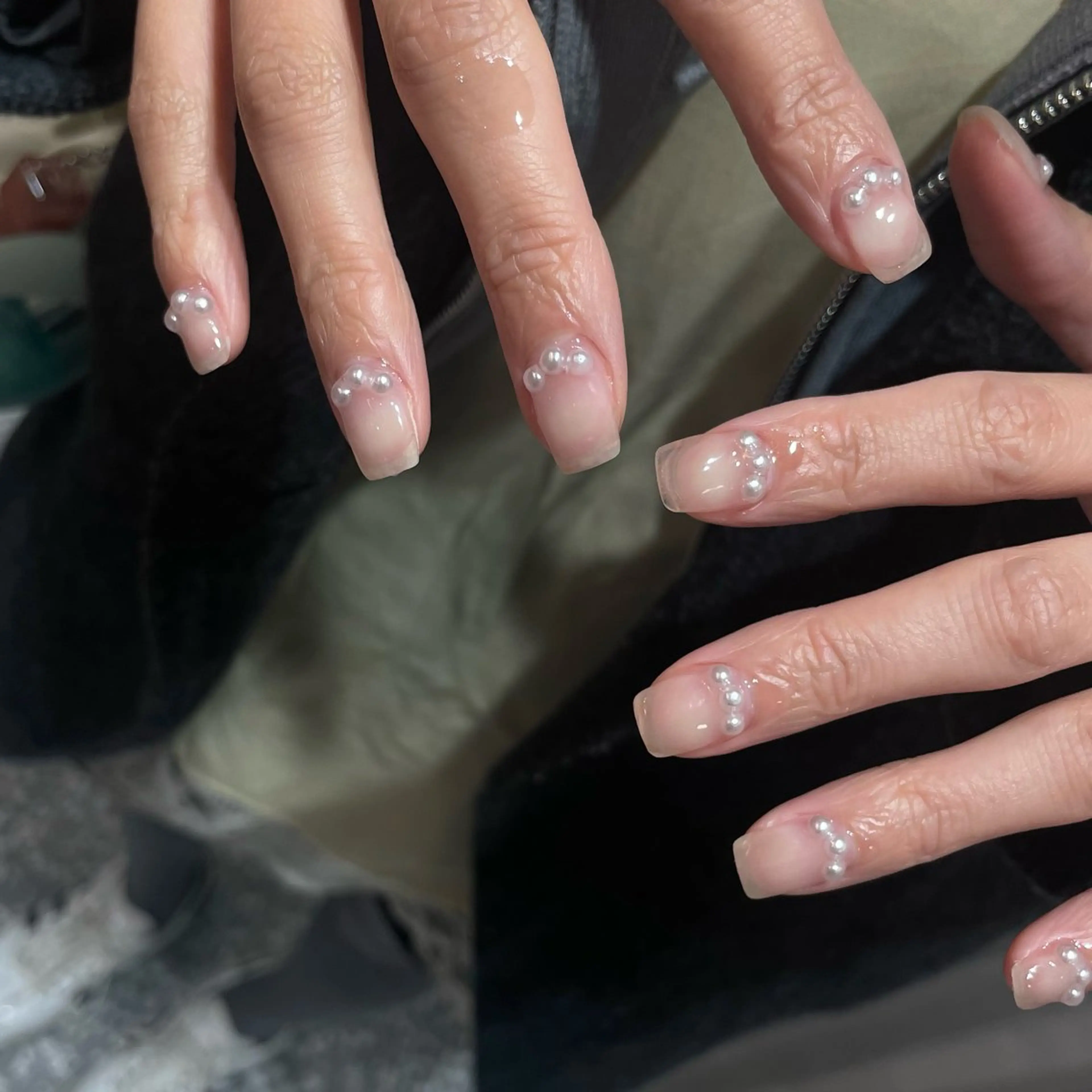 ネイル アートネイル クリアネイル ハンドネイル SALON VILLAGE AOYAMA 2nd.所属・NAKAMURA HARUKAのネイルデザイン