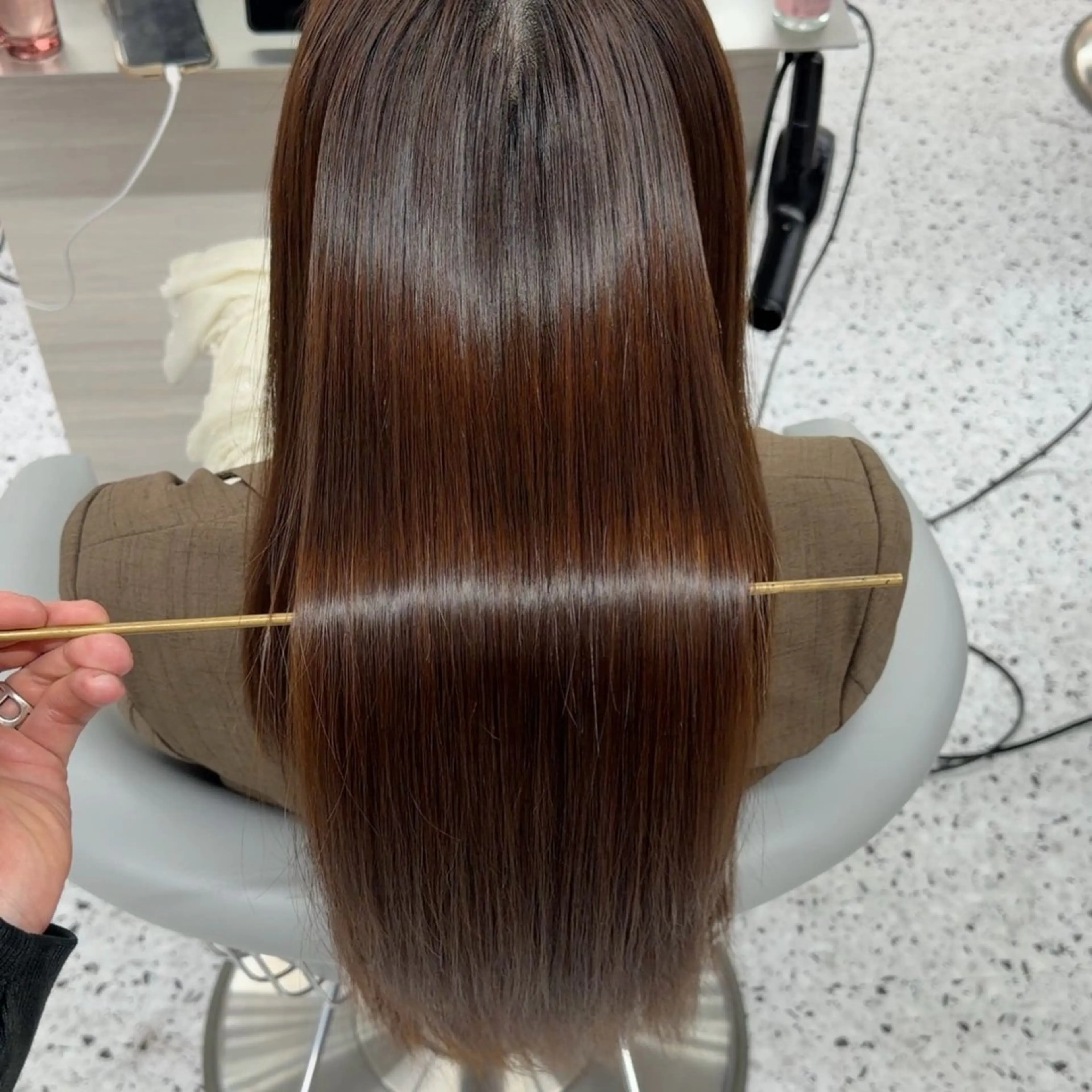 ロング カット 縮毛矯正 トリートメント 💎髪質改善/縮毛 矯正/横山一誠💎のヘアスタイル