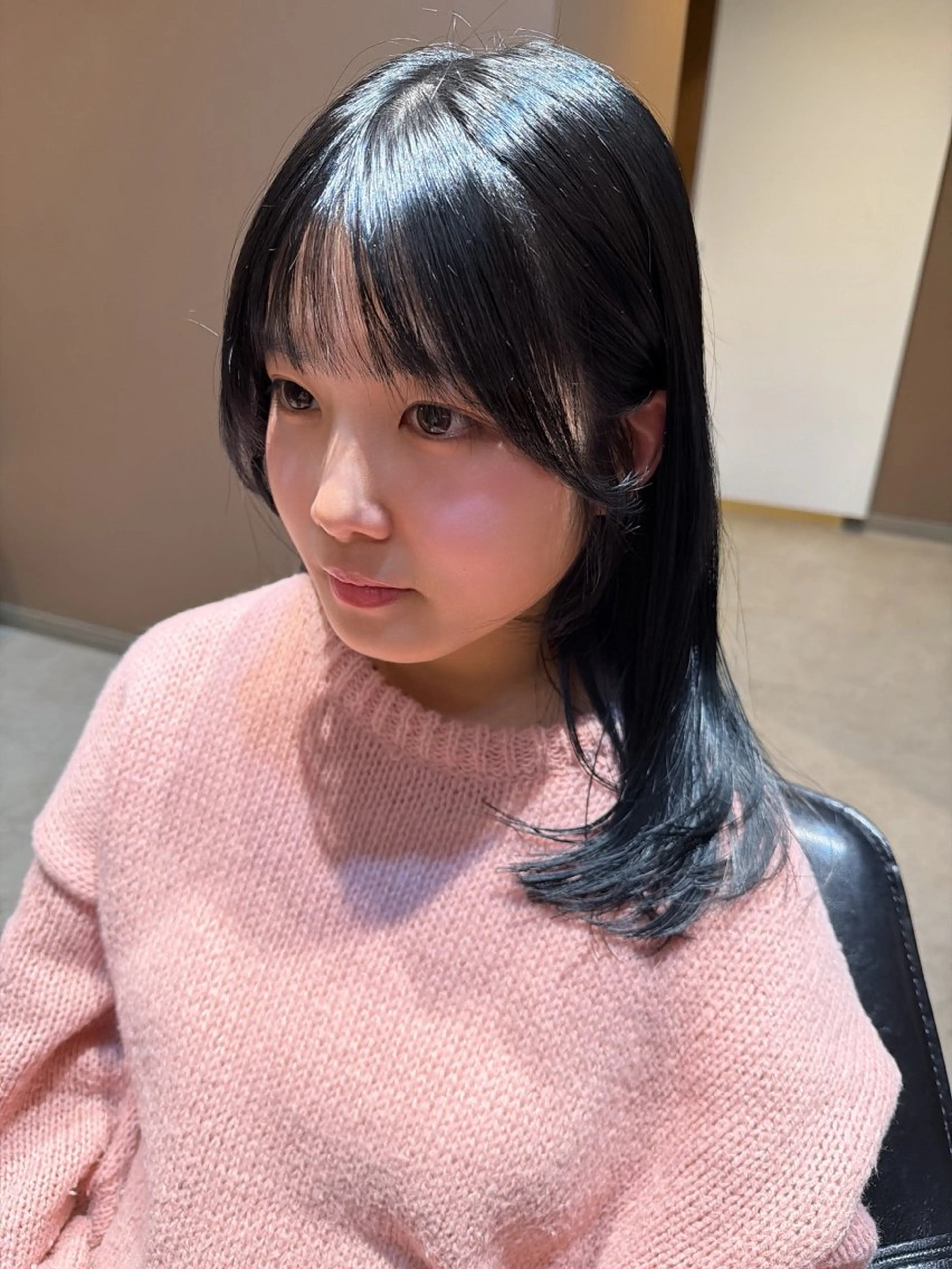 セミロング カラー ブルーカラー カット ヘアカラー トリートメント keita💫暖色系 💫ハイトーン💫のヘアスタイル