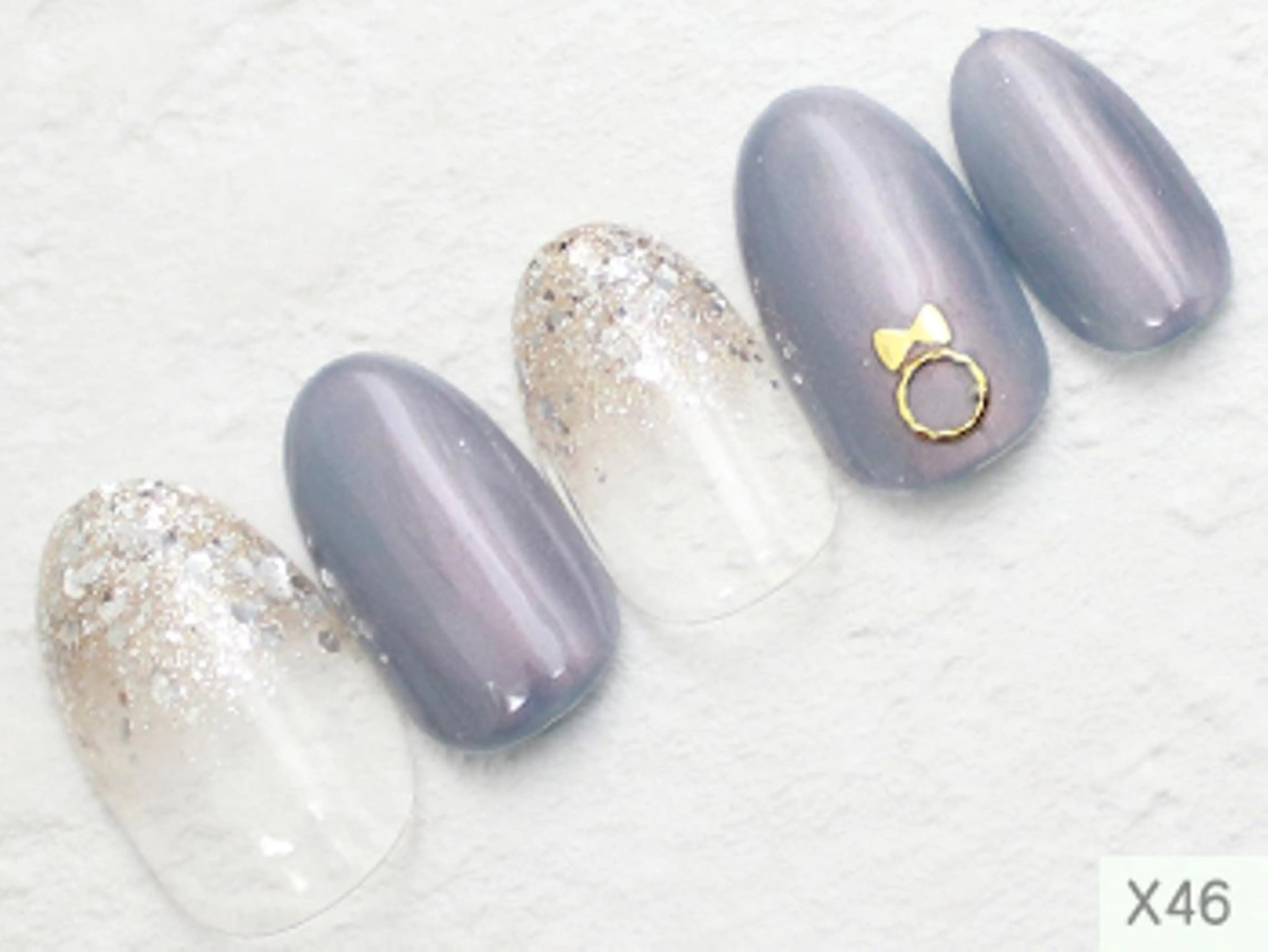 ネイル ジェルネイル マグネットネイル 🤍 Janのネイルデザイン