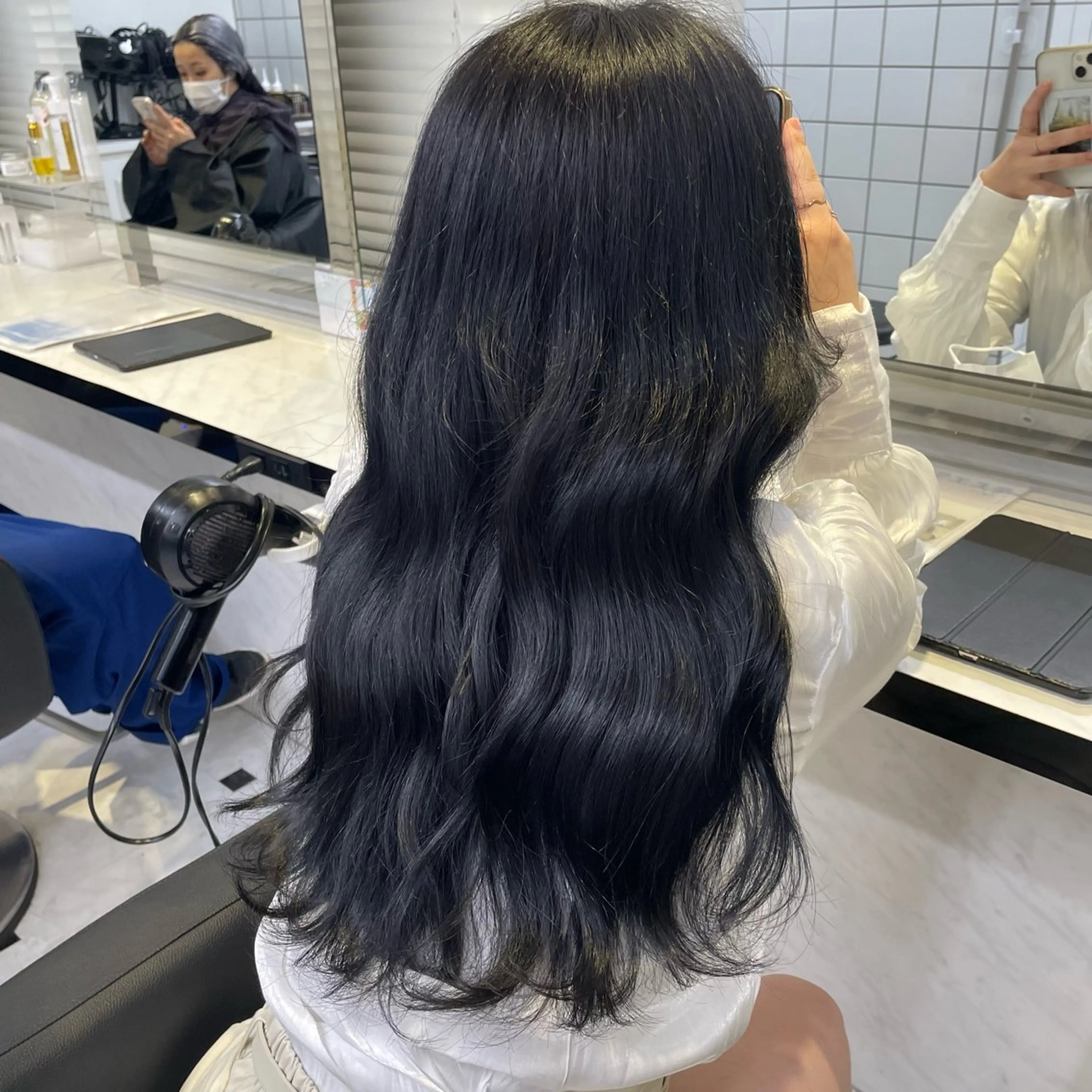 セミロング カット ヘアカラー ヘッドスパ ヘアセット うる艶トレンドヘア 🕊️上野BABYのヘアスタイル