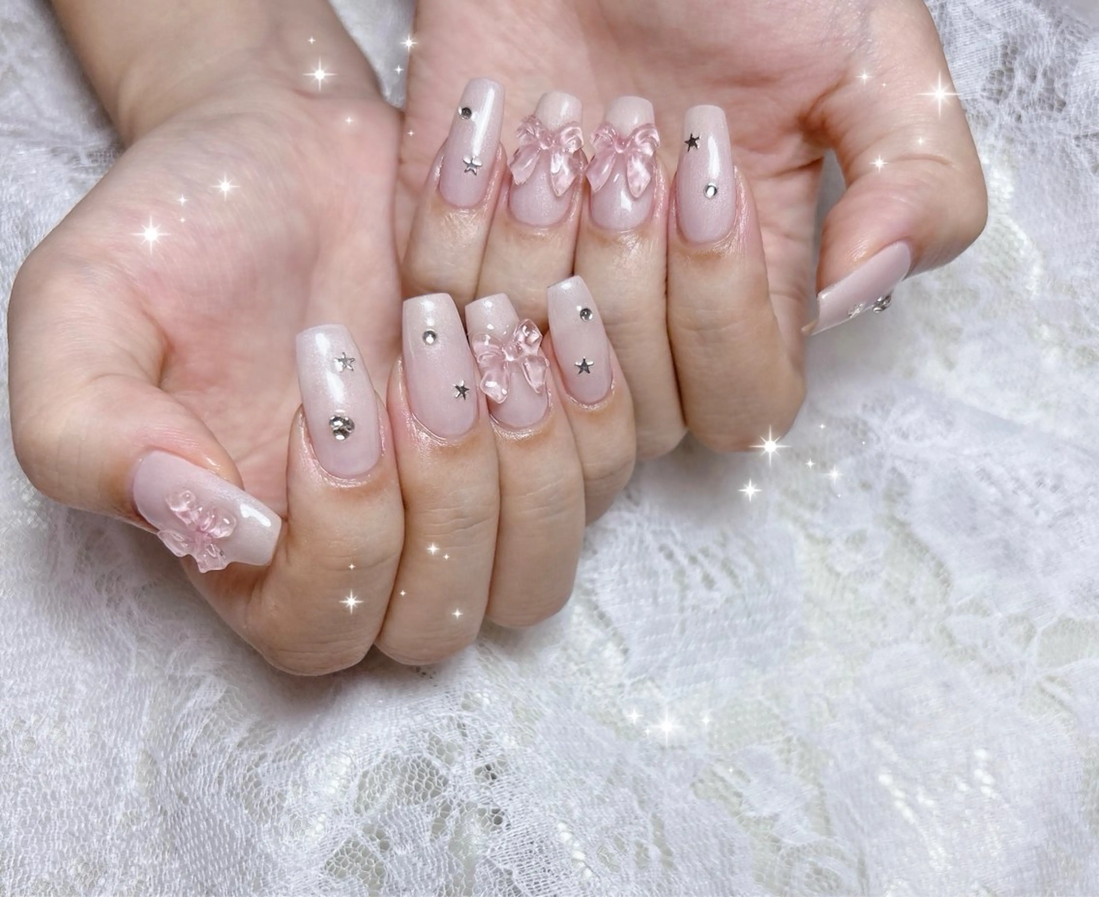 ネイル キラキラネイル FLARE NAIL フレアネイルのネイルデザイン