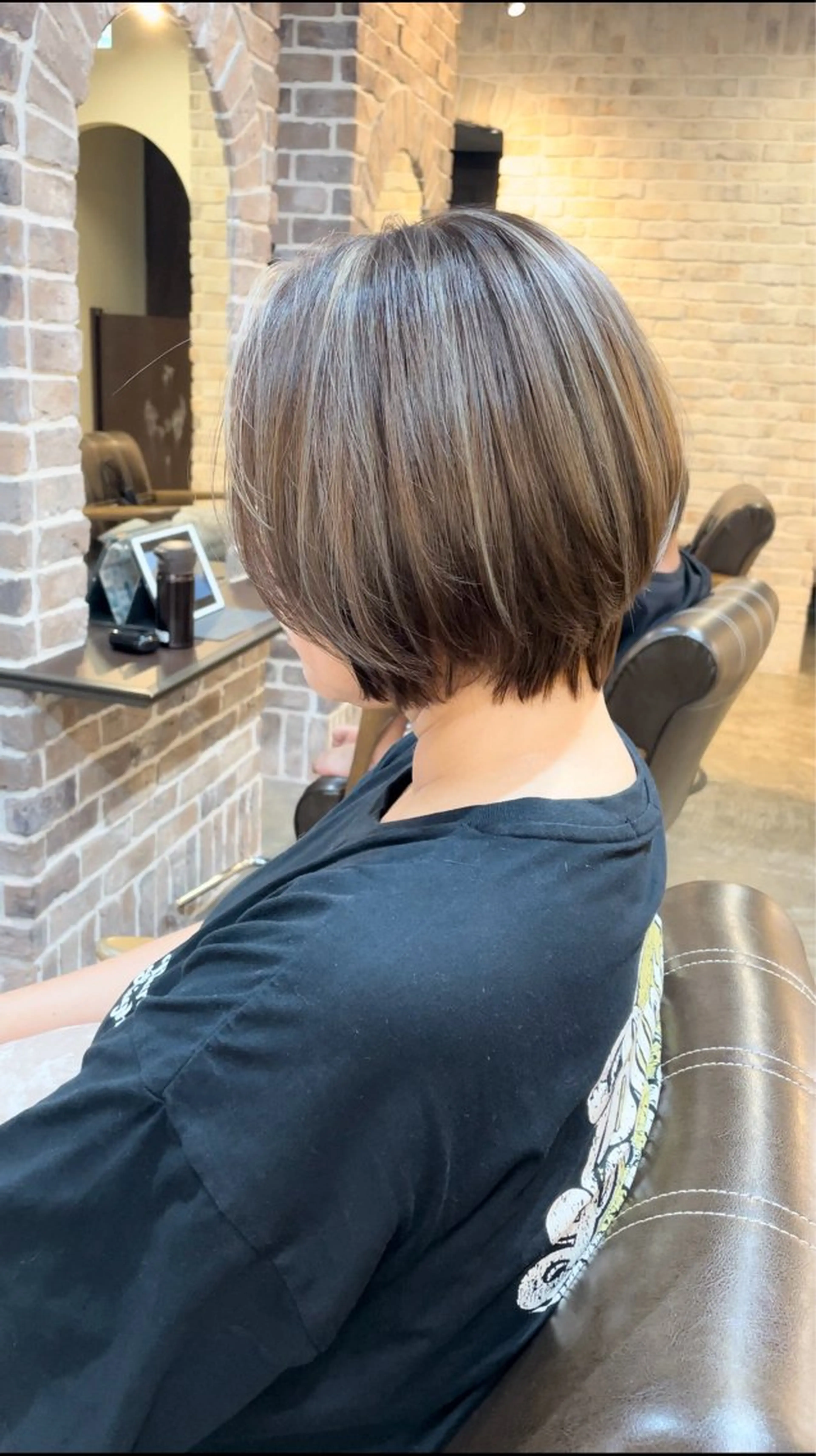 ショート カラー ハイライトカラー ハイライト ACROあべの店所属・艶カラー/インナー /グラデ/大西小百合のヘアスタイル