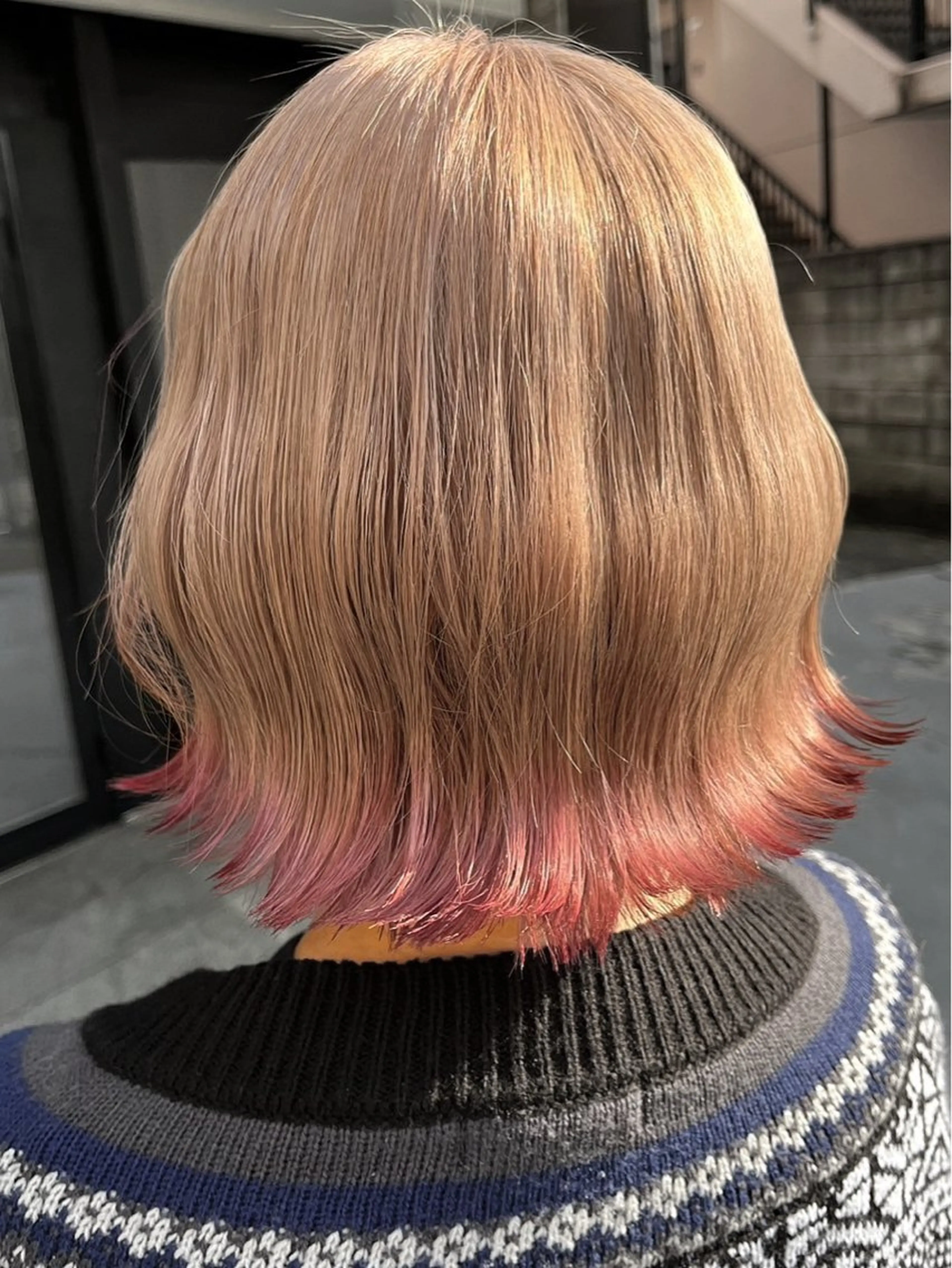 ミディアム ハイライト 髪質改善 韓国風ヘア レイヤーカット カット ヘアカラー トリートメント ハイトーン/韓国風/ 艶髪/吉祥寺のヘアスタイル