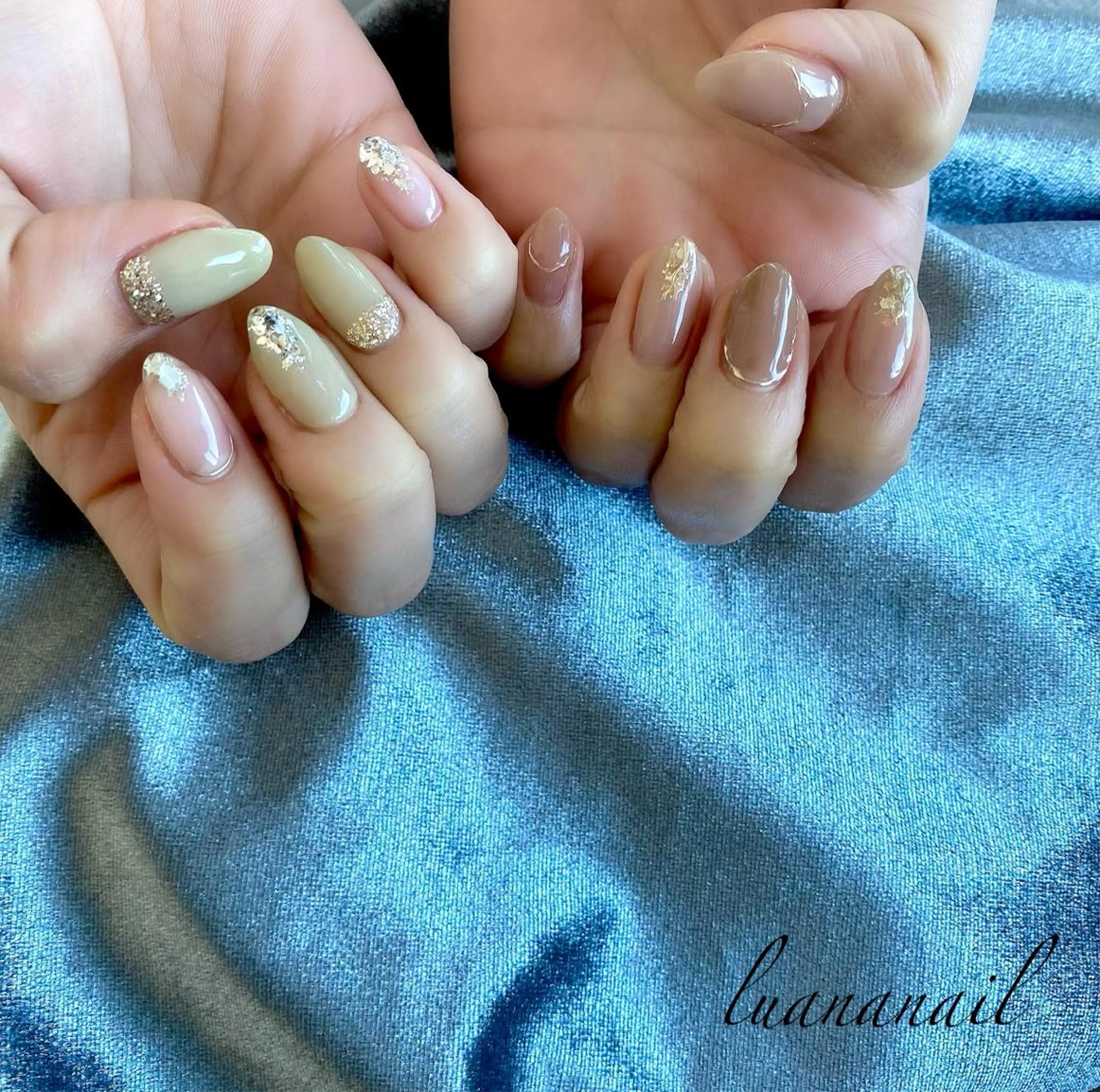 ネイル ピスタチオネイル ハンドネイル luana nailのネイルデザイン