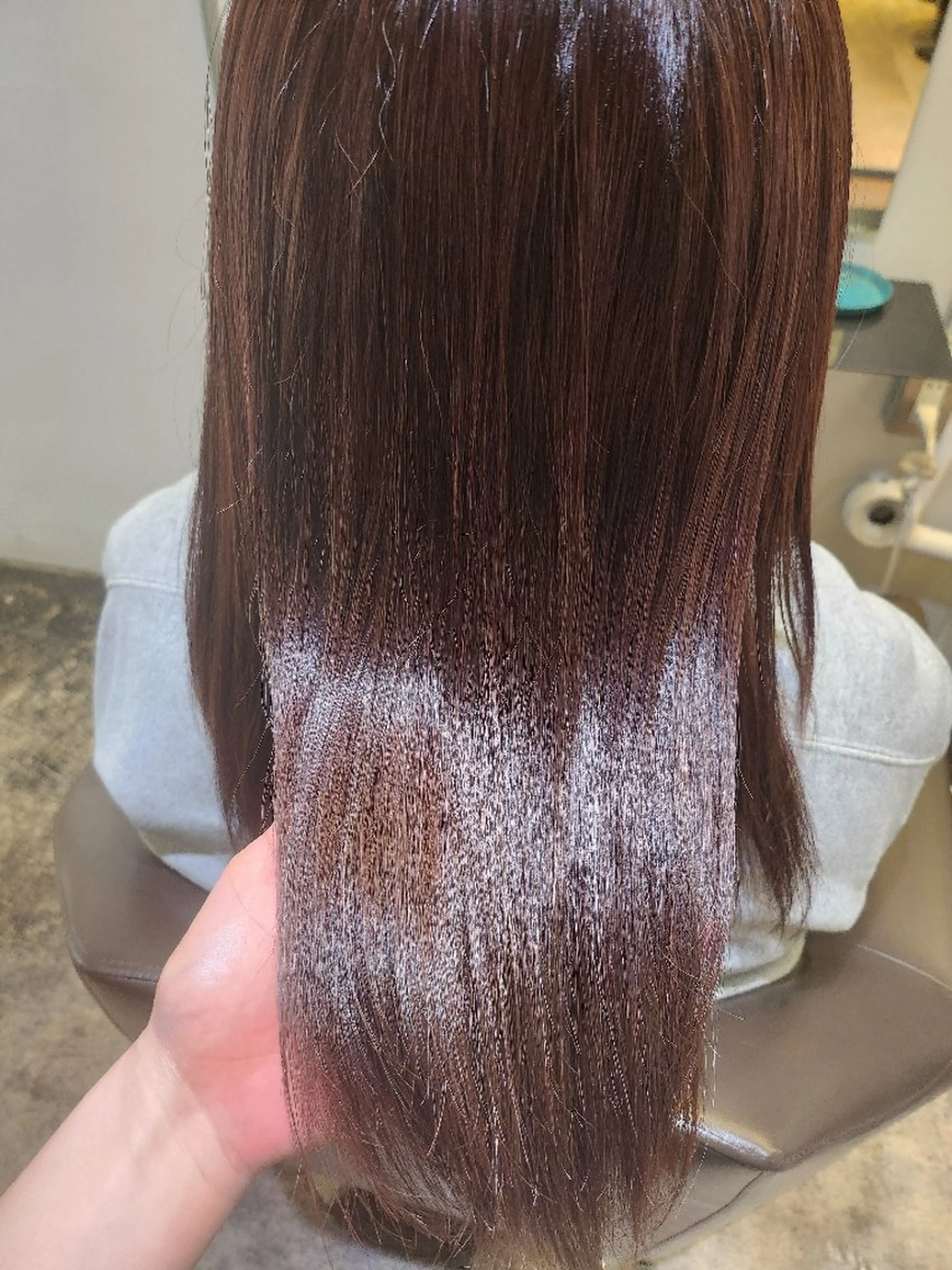 ロング カット 縮毛矯正 トリートメント 濱川 佳奈のヘアスタイル