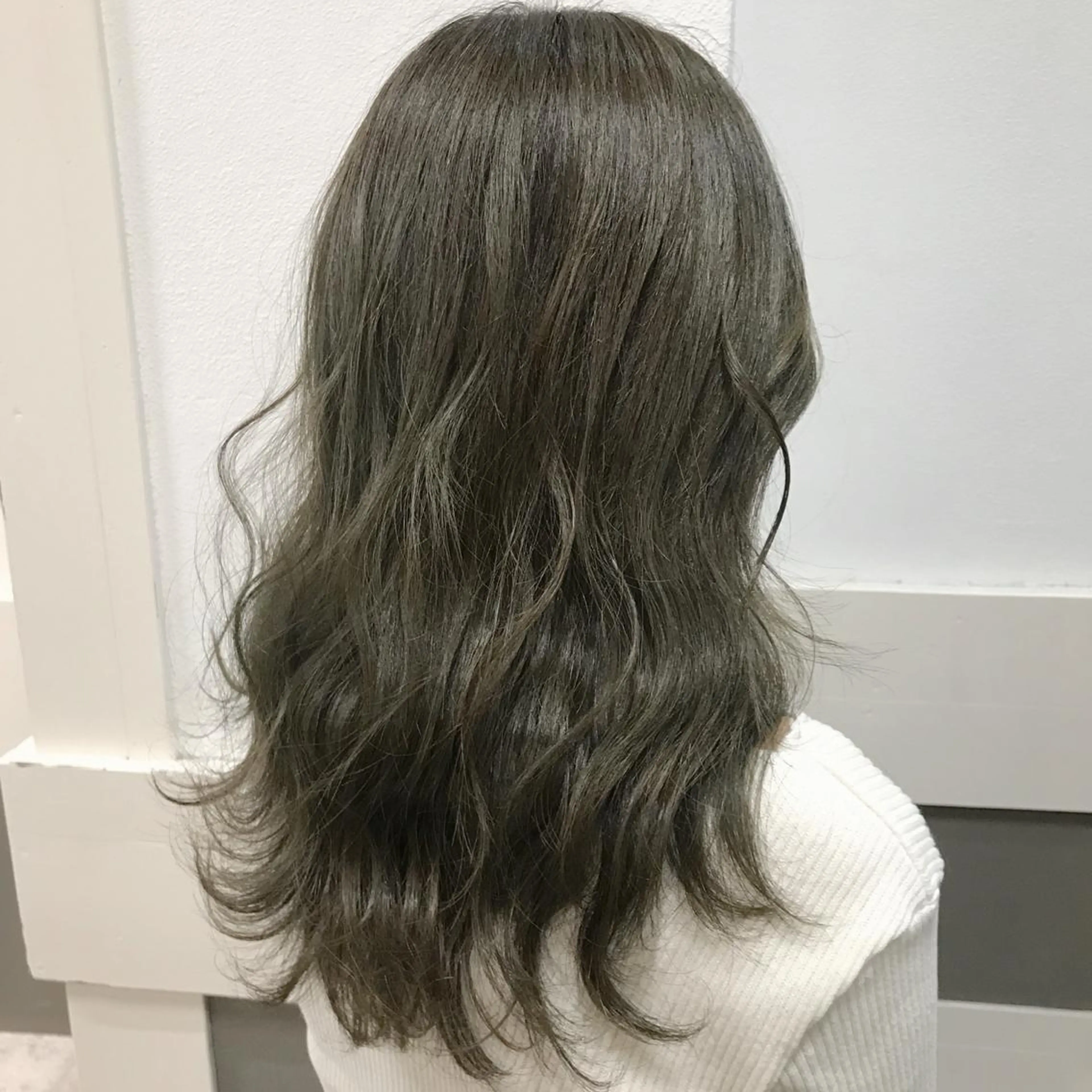 セミロング カラー ヘアアレンジ グレージュ カット ヘアカラー トリートメント GiseL天神カラー 髪質改善/ブリーチのヘアスタイル