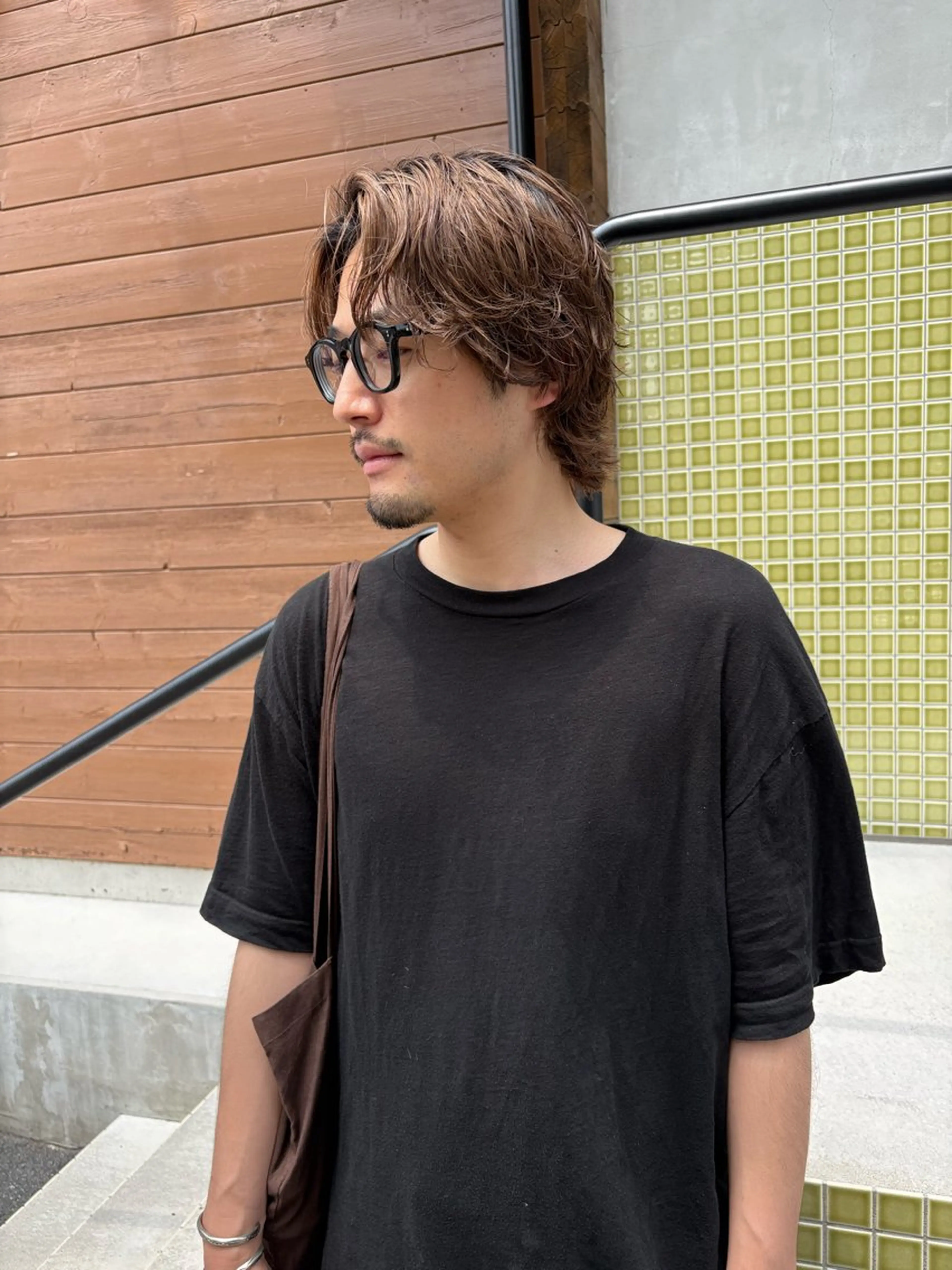 ミディアム カラー メンズ カット ヘアカラー 五十嵐 雄毅のヘアスタイル