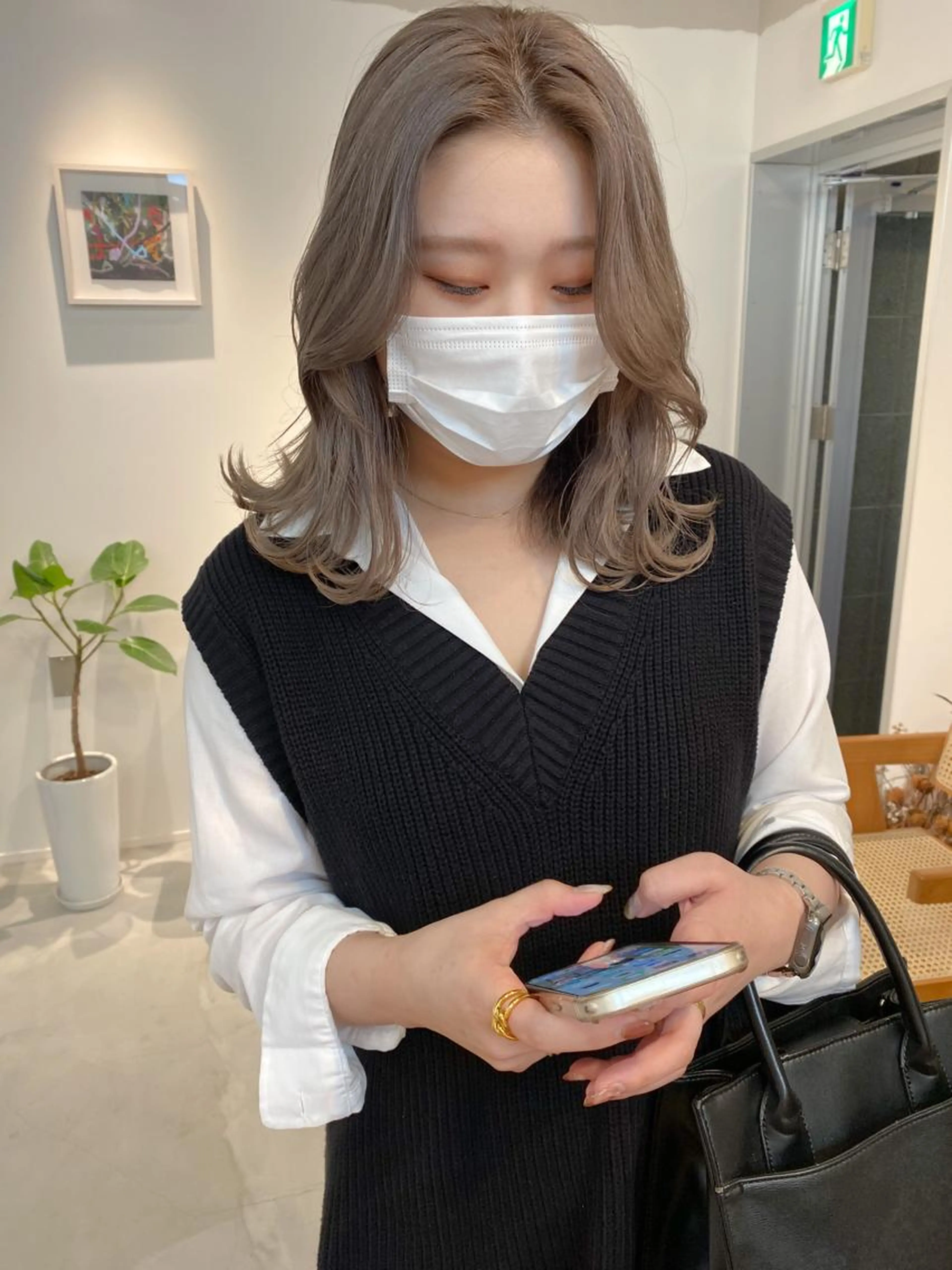 カット+ブリーチonカラー+トリートメントの写真