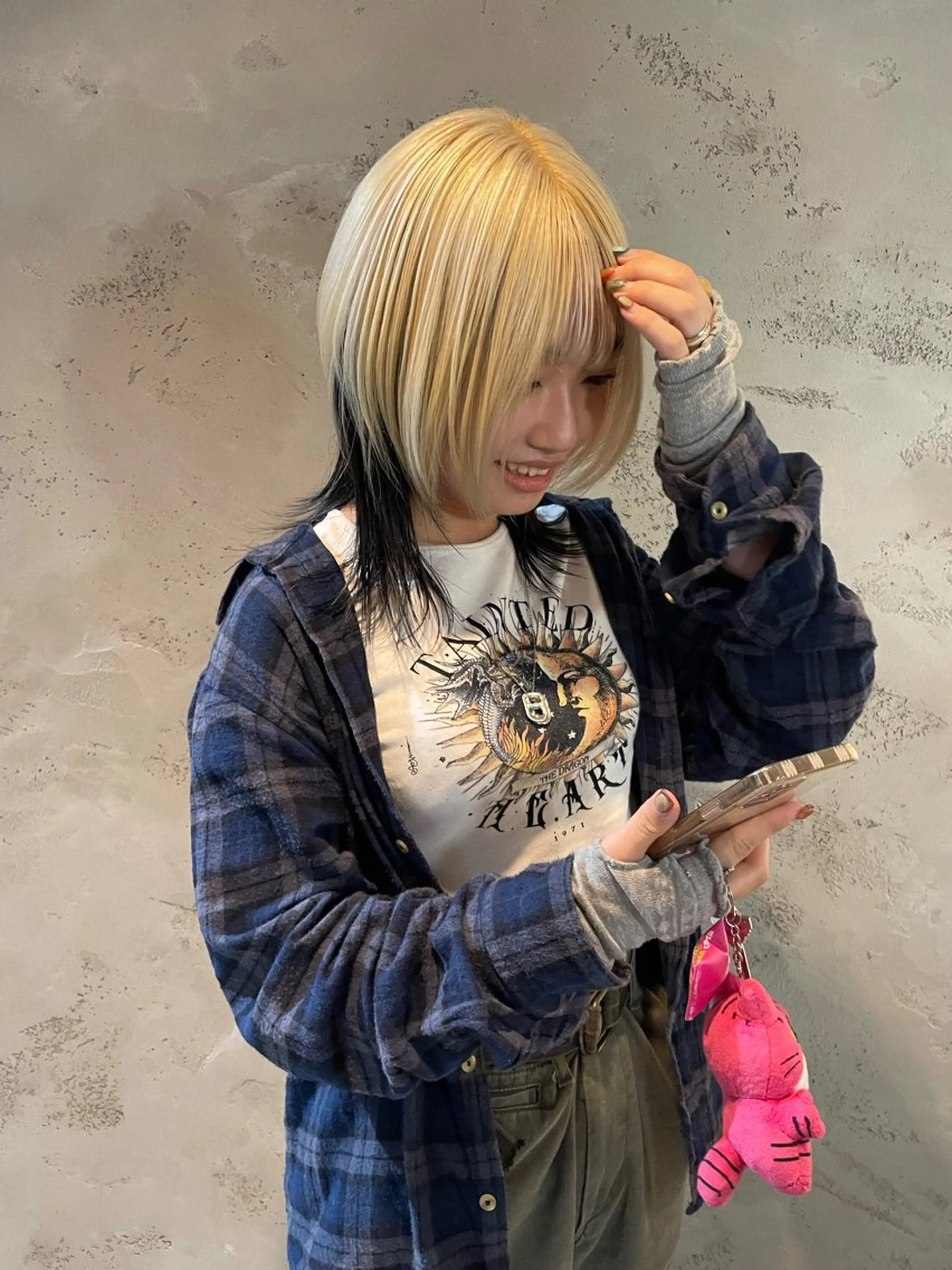 セミロング カラー 増井 歩夢のヘアスタイル