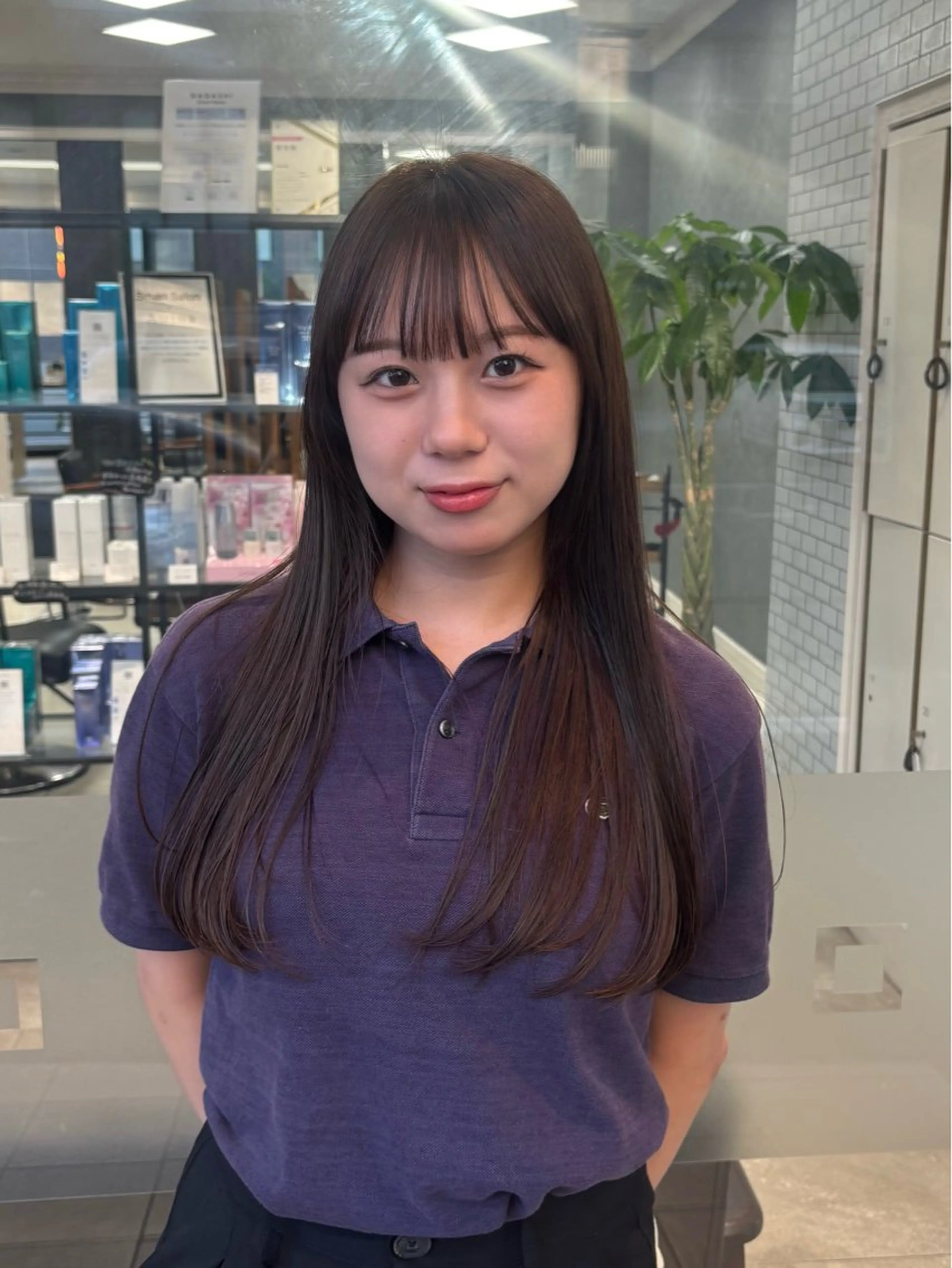 カラー ブラウンカラー ヘアカラー 透明感カラー/ レイヤーカット/麻咲のヘアスタイル