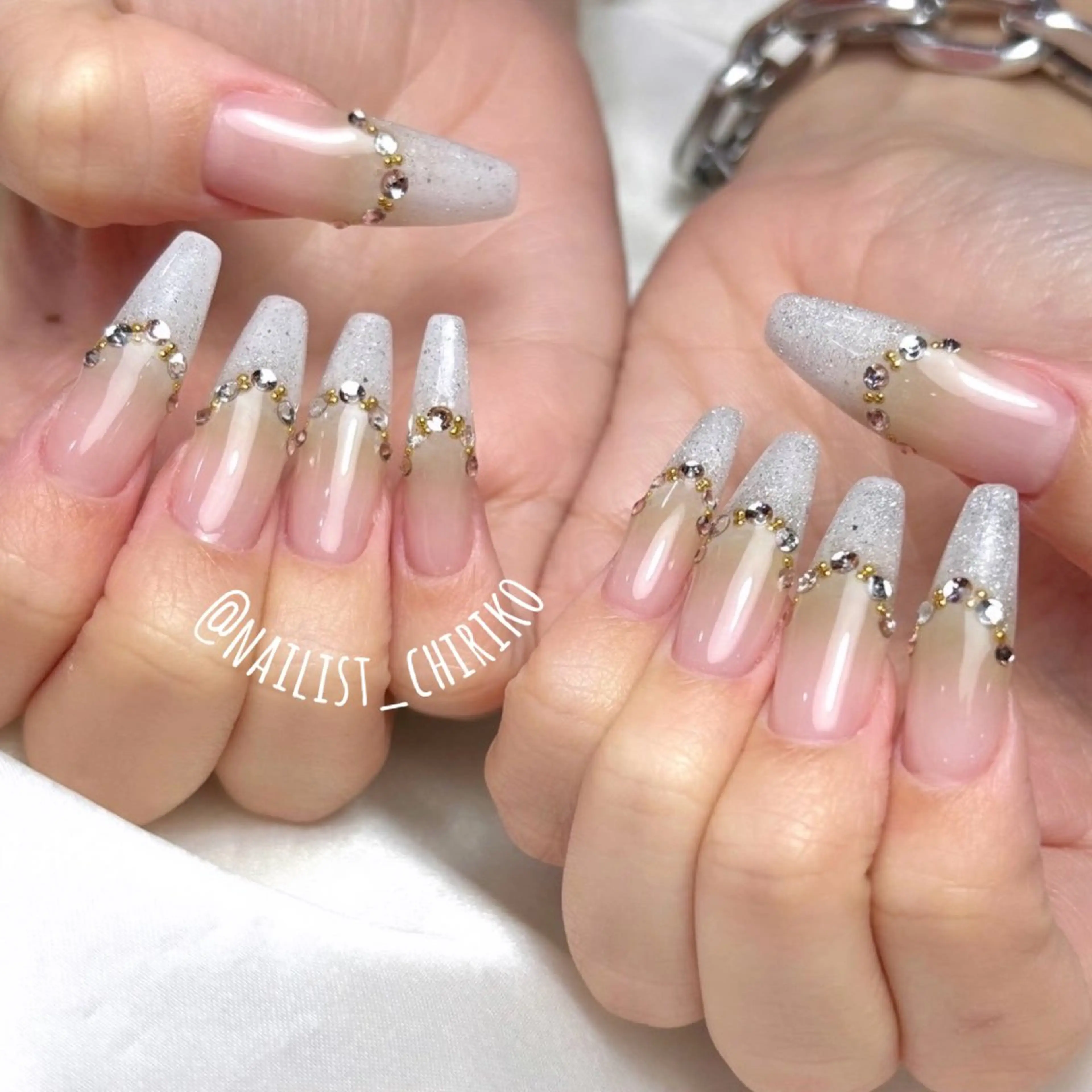 ネイル アートネイル ワンカラーネイル スカルプネイル ネイルチップ ハンドネイル 足立 莉奈のネイルデザイン