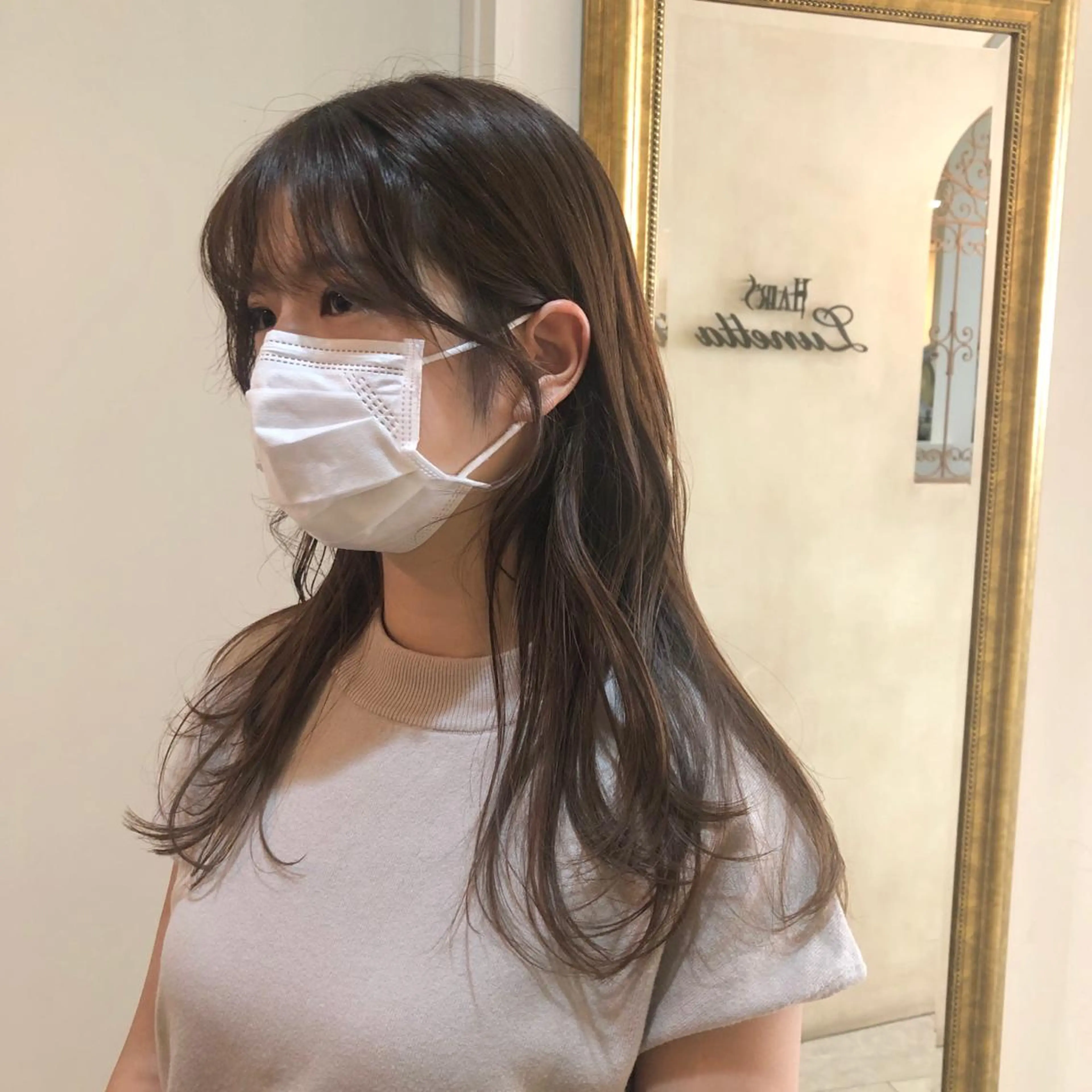 ロング 顔周りカット レイヤーカット ショート/パーマ/ カラー/FUKOのヘアスタイル