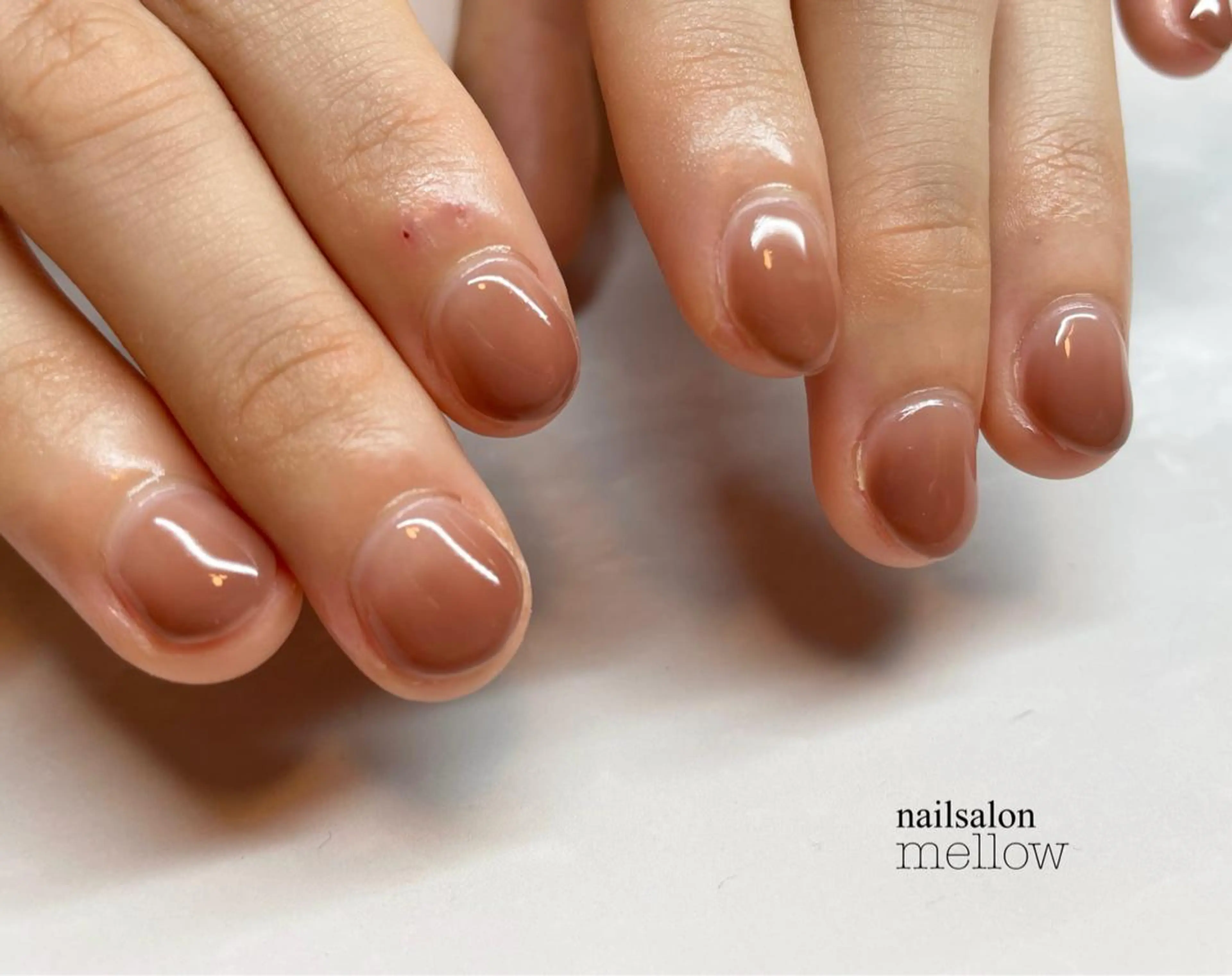 ネイル ブラウン 大山 浩美のネイルデザイン