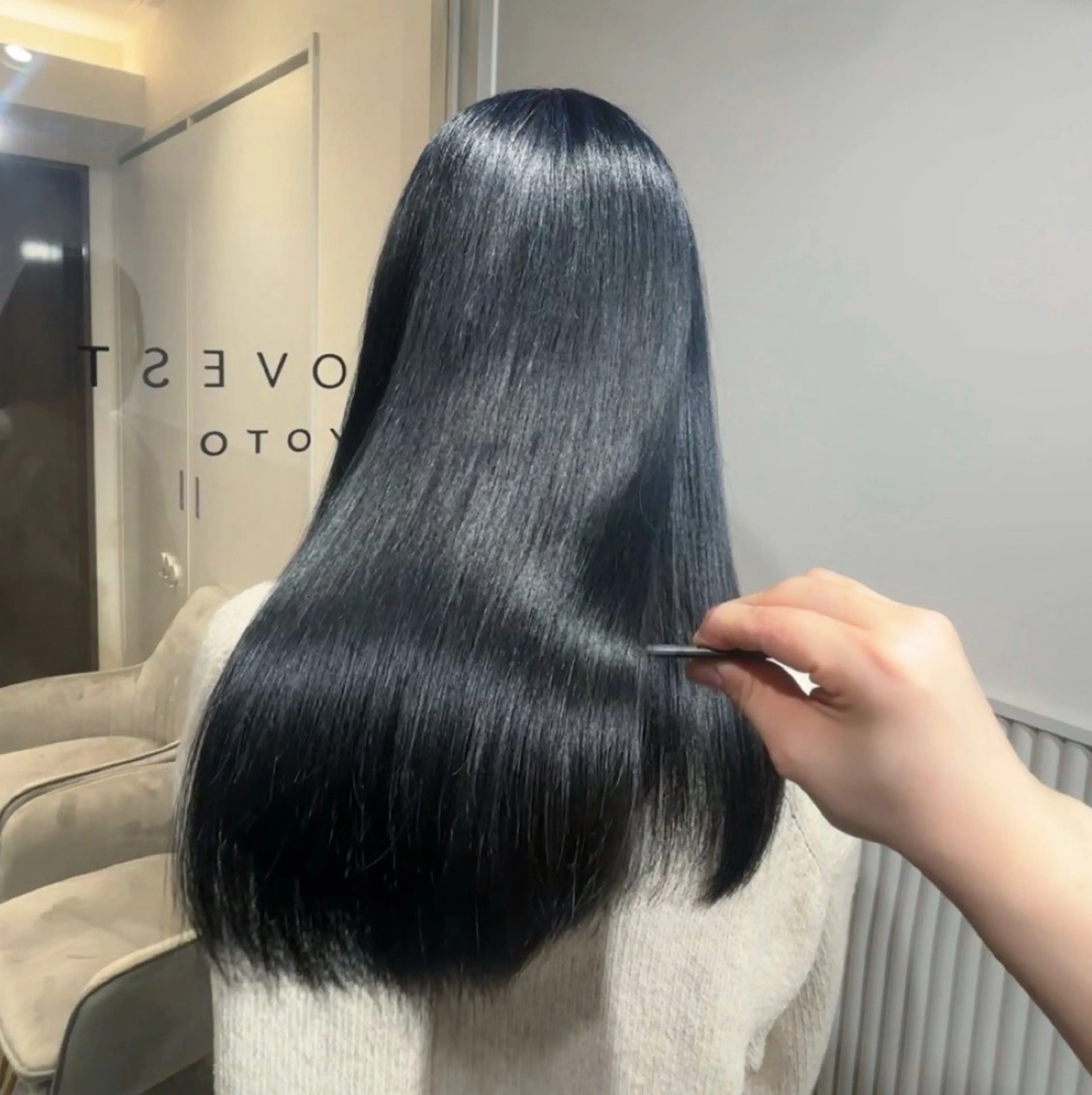 ミディアム 髪質改善/縮毛矯正/ クロサカ ユウナのヘアスタイル