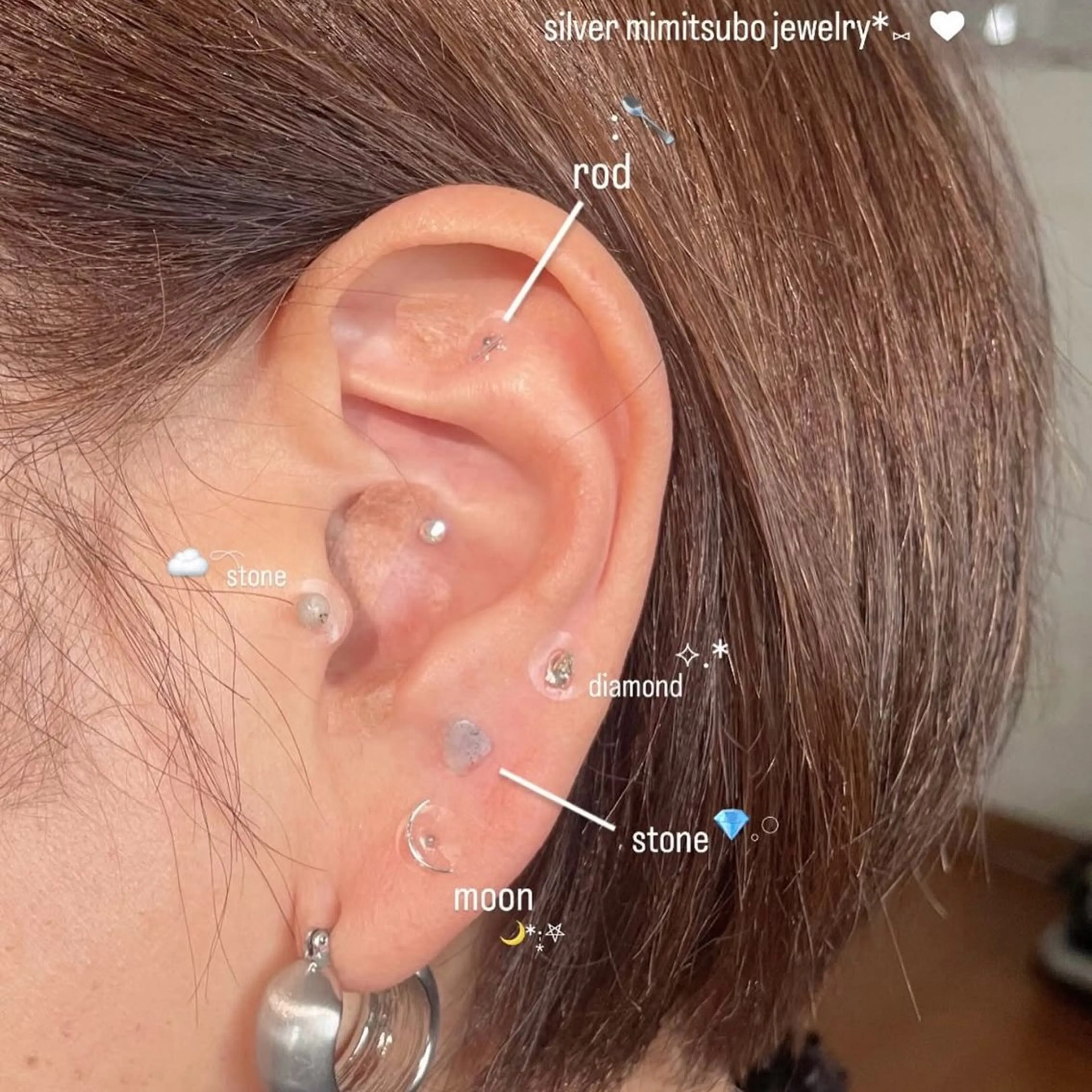 耳つぼジュエリー💎(両耳10つ)の写真