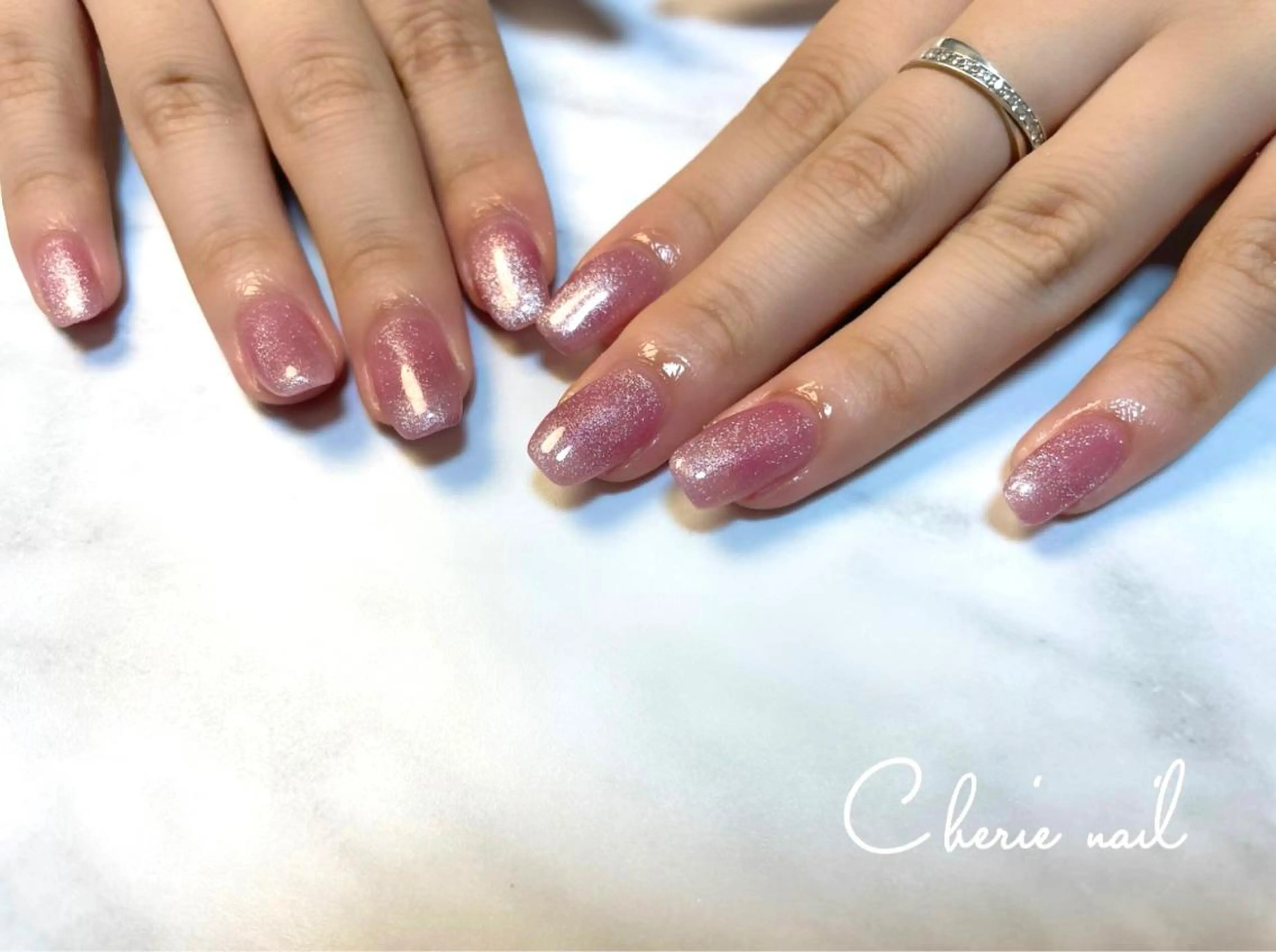 ネイル マグネットネイル ハンドネイル Cherienail yunaのネイルデザイン