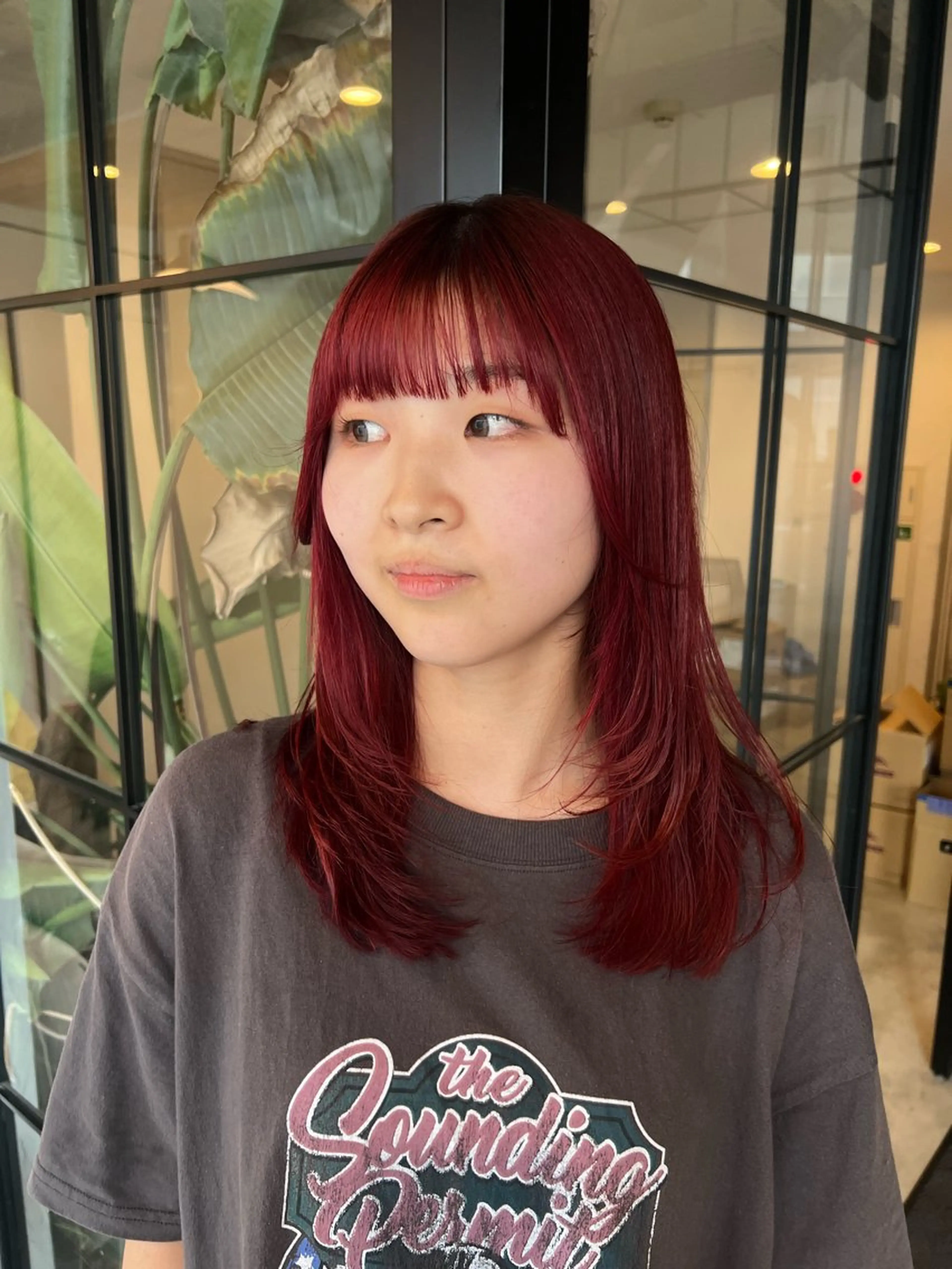 セミロング カラー カット ヘアカラー トリートメント ベージュカラー🌿 新潟駅/青木結月のヘアスタイル