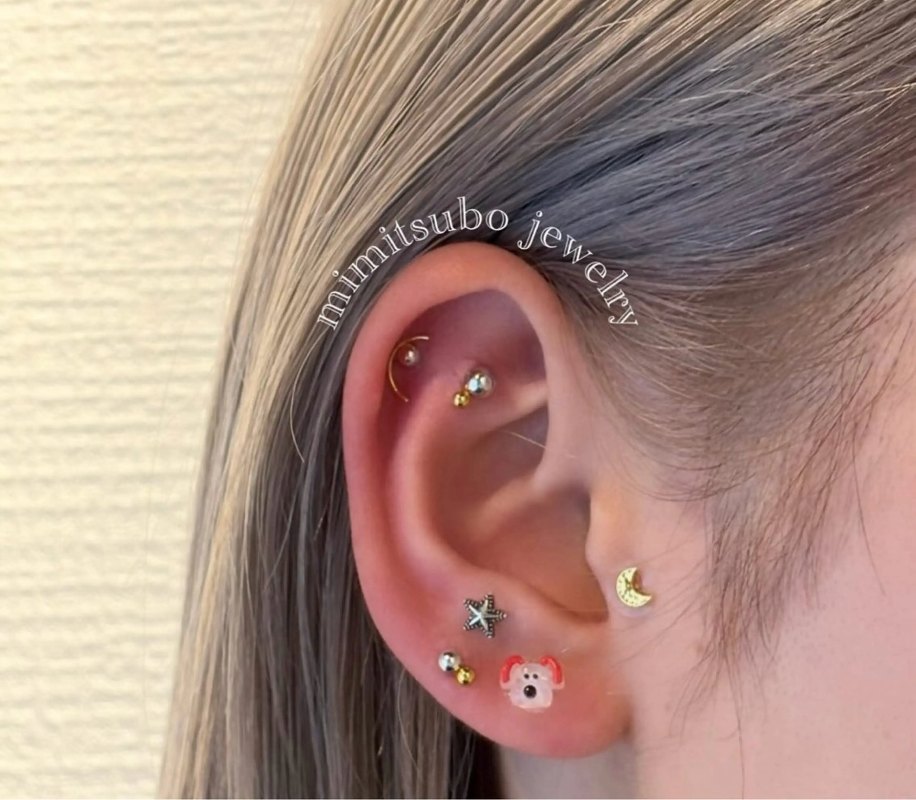 【個数制限なし】耳つぼジュエリー💎mimitsubo jewelry💎口コミ投稿でネイルオイルプレゼント🎁の写真