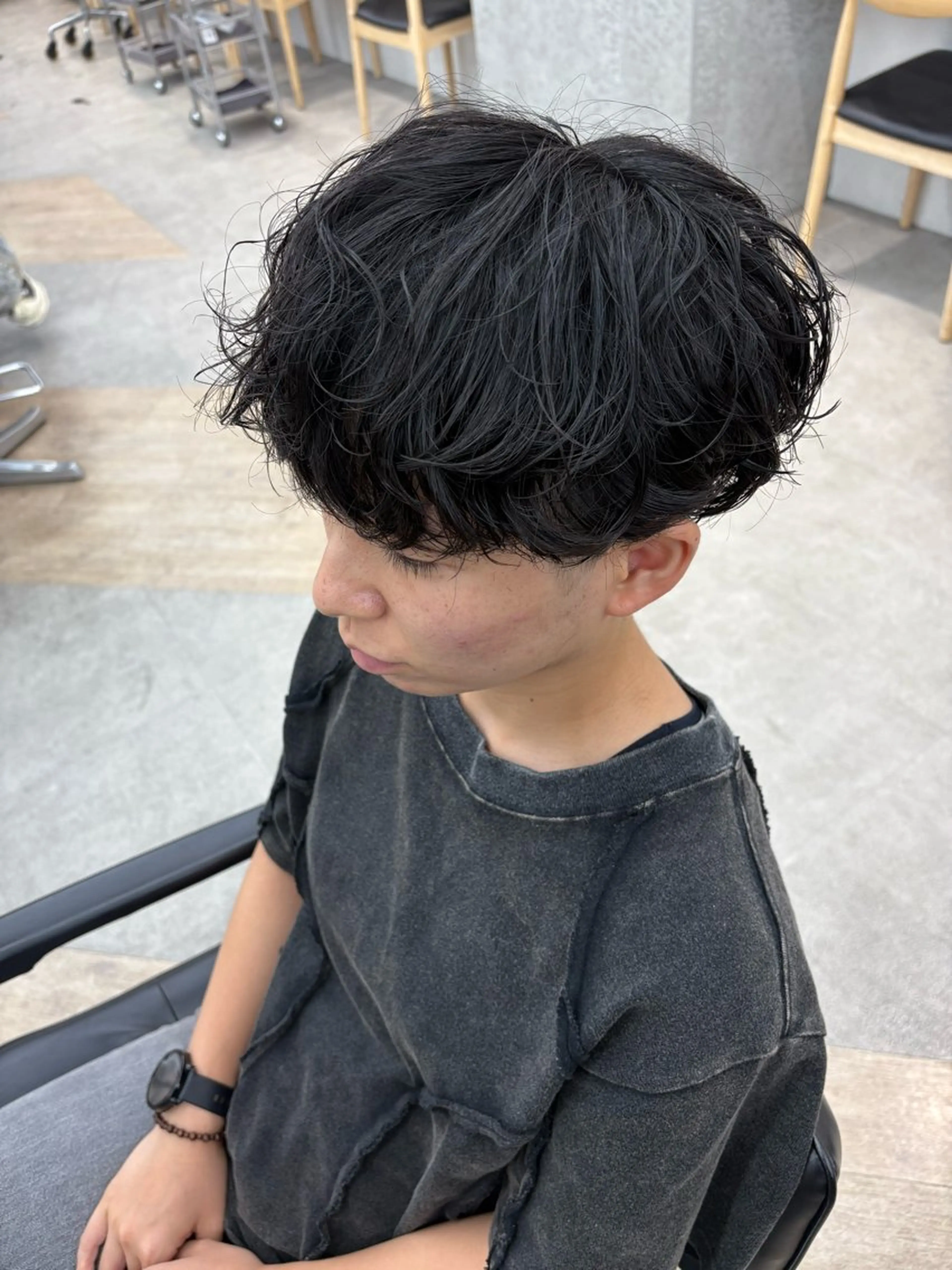 パーマ メンズ カット パーマ 🌀toa/波巻き✨ /メンズパーマ／栄のヘアスタイル