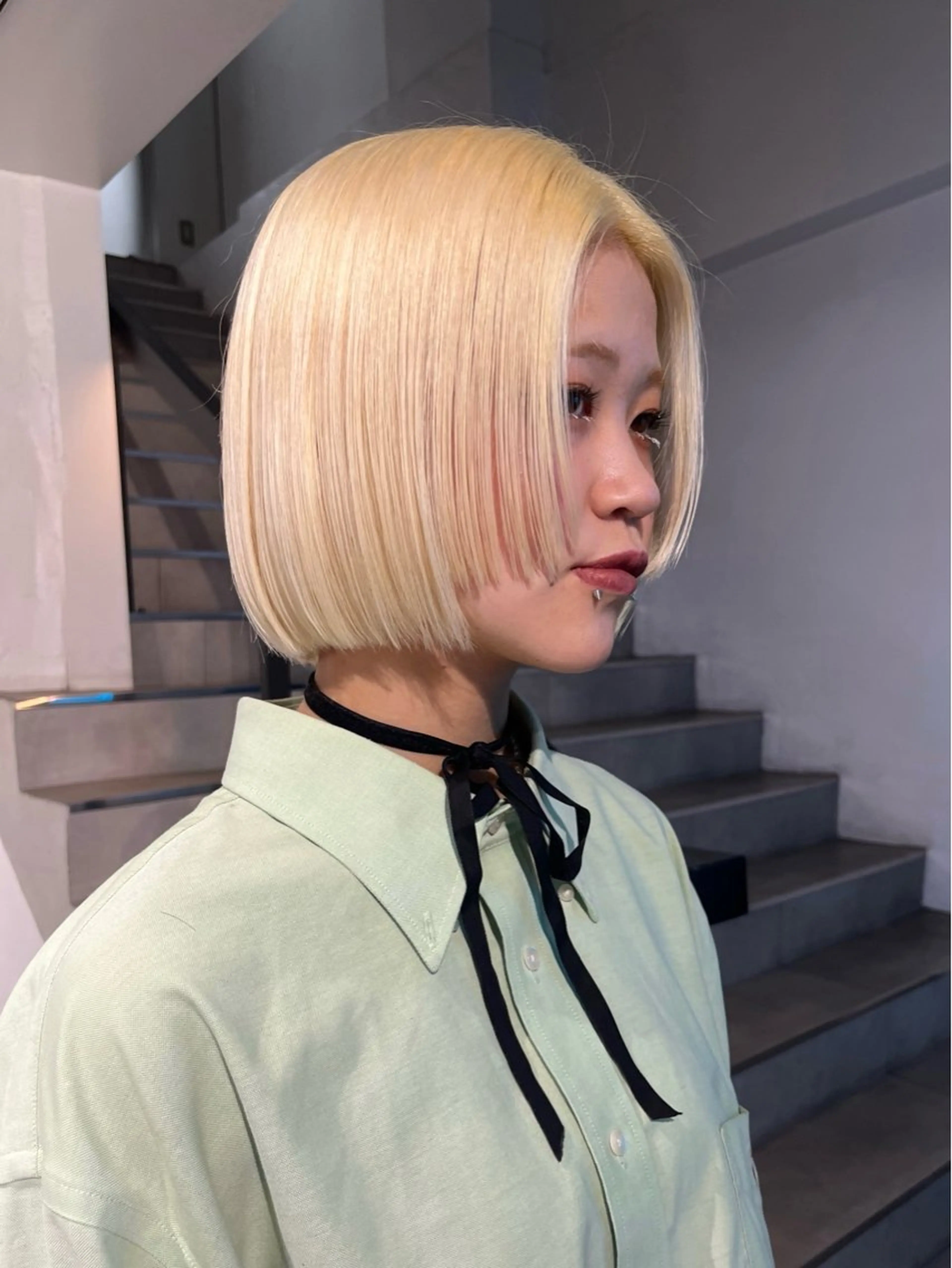 ショート カラー ブリーチ 抜きっぱなしブロンド ブロンド ケアブリーチ ヘアカラー 吉祥寺/個性派/ kazuha🩰のヘアスタイル