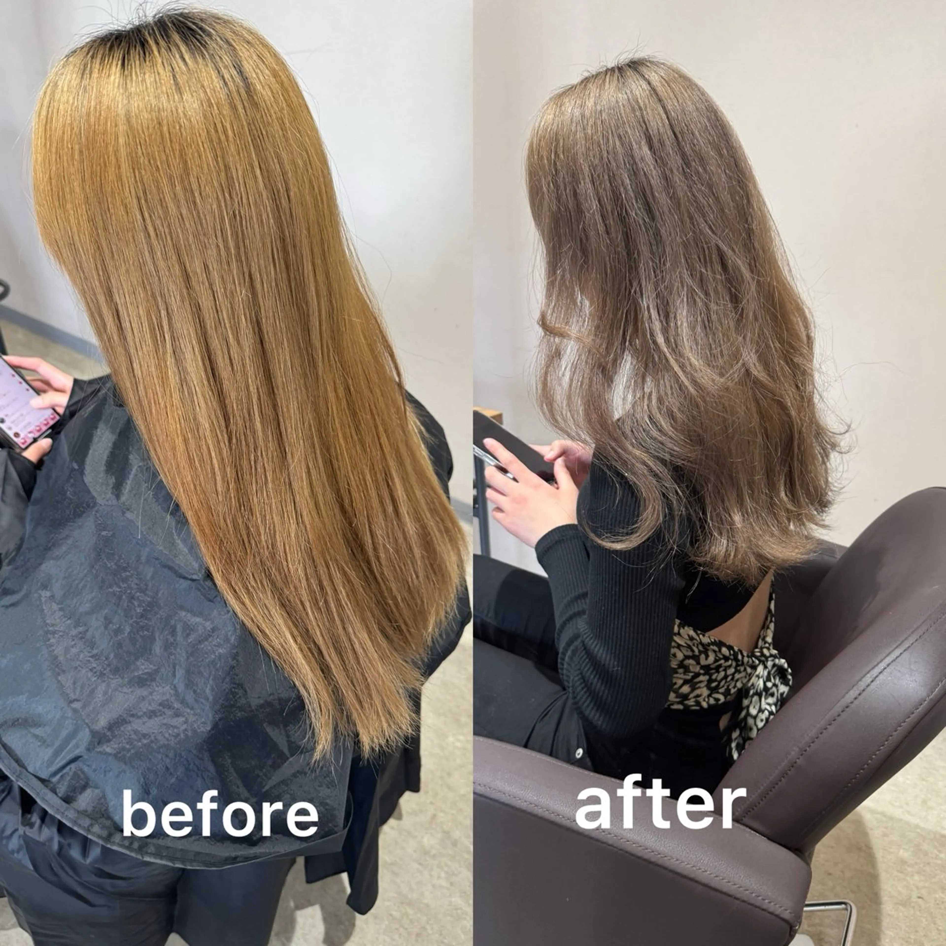 ロング ボブ 韓国風ヘア レイヤーカット ロング 縮毛矯正 ✨髪質改善美髪矯正✨ ボブ/韓国レイヤー✨のヘアスタイル