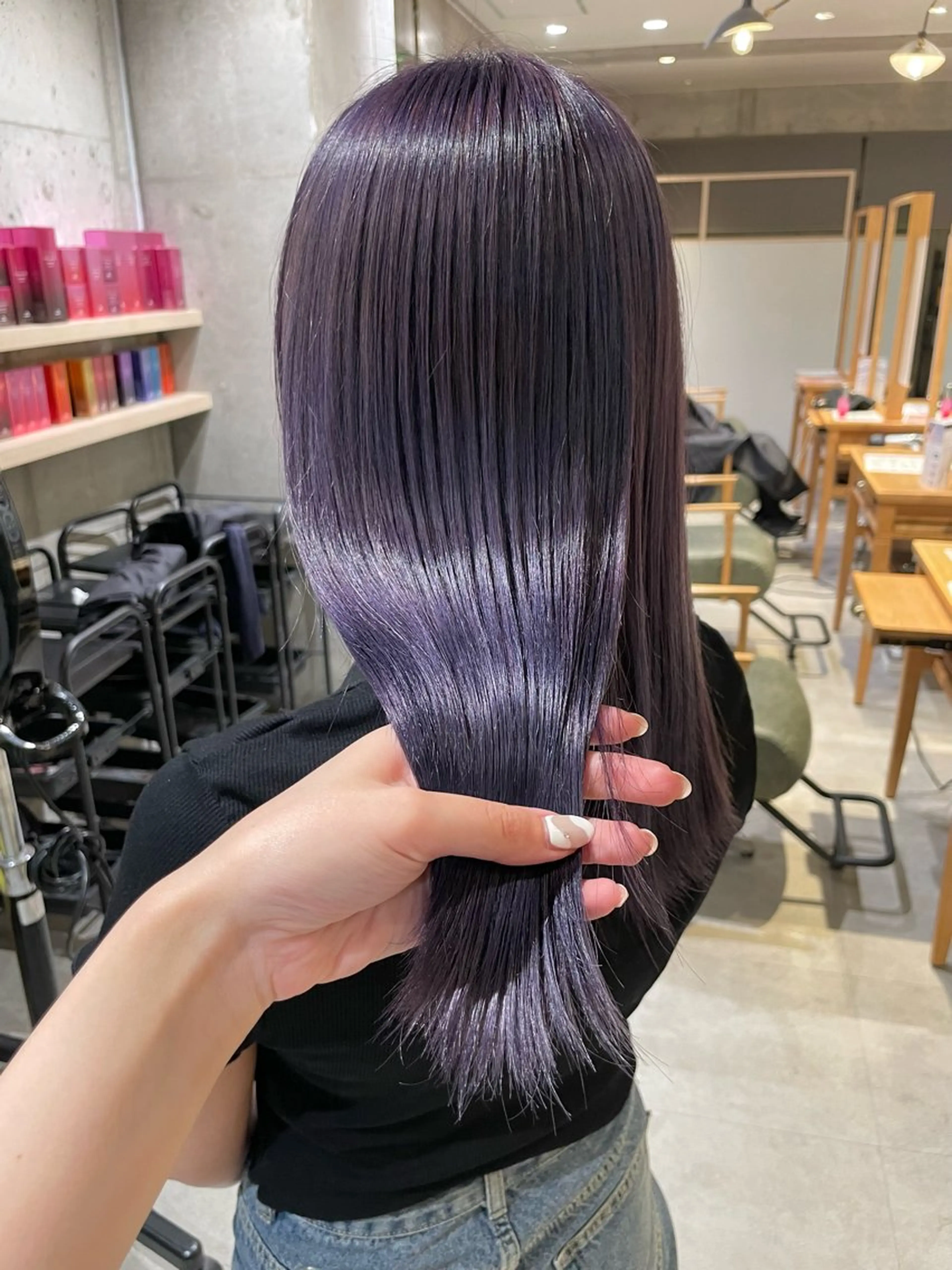 カラー オタク美容師🛍/ 酸性ストレート/艶髪のヘアスタイル
