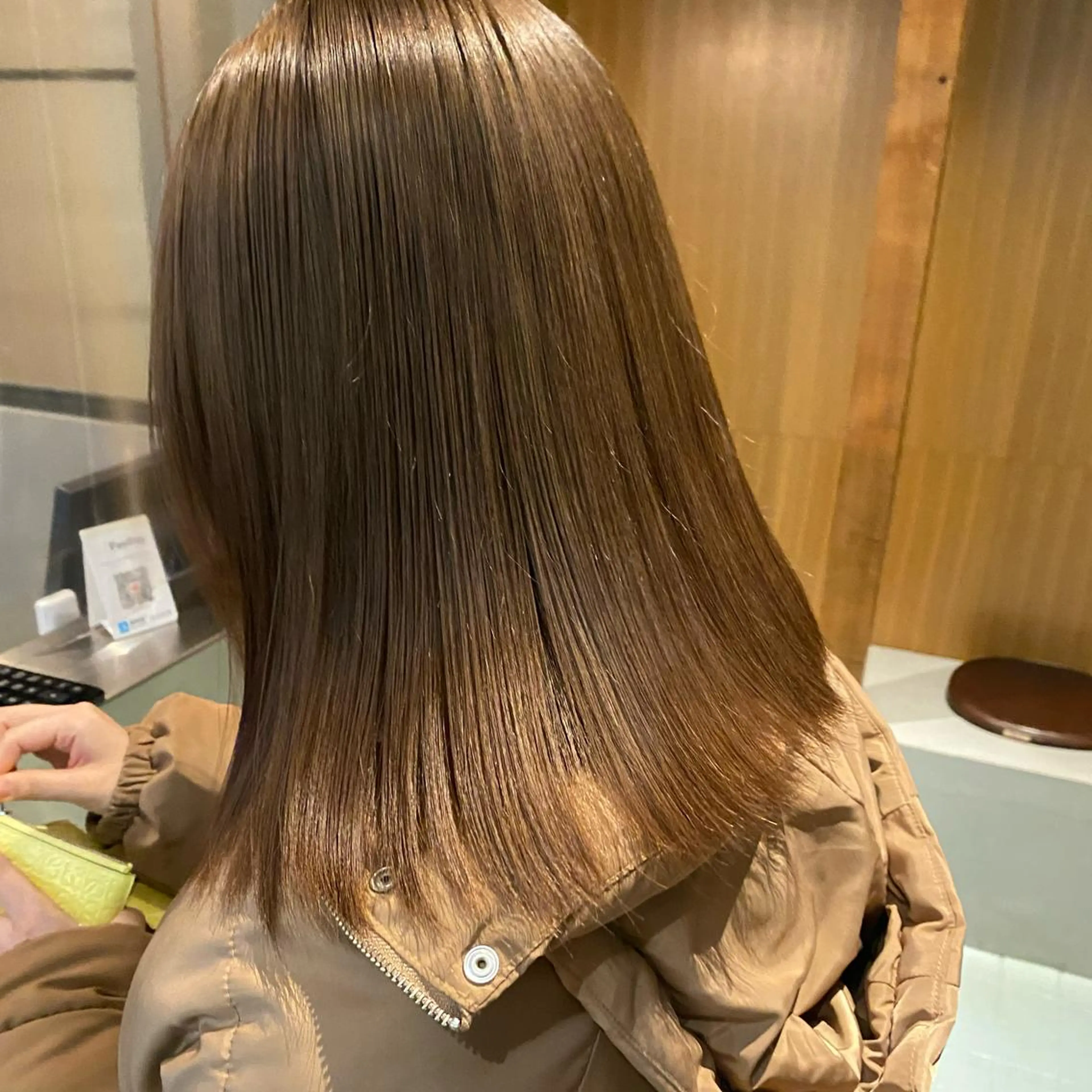 ミディアム カラー ベージュカラー ミルクティーベージュ ciala清澄白河所属・MANA/ ciala清澄白河のヘアスタイル