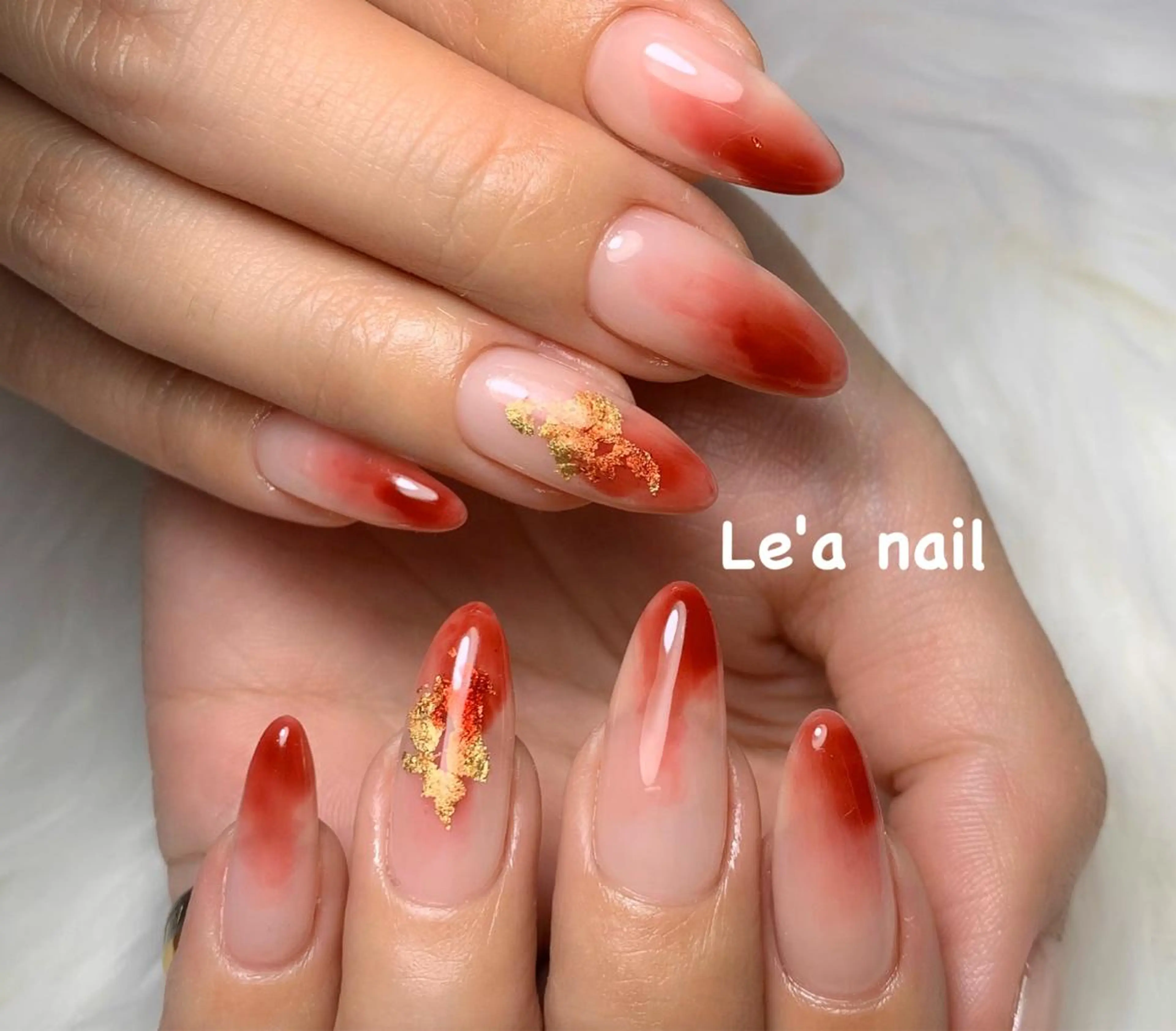 ネイル ピンク ピンクベージュ 'mm所属・'mm  (ミリ) ＭＡＮＡＭＩのネイルデザイン