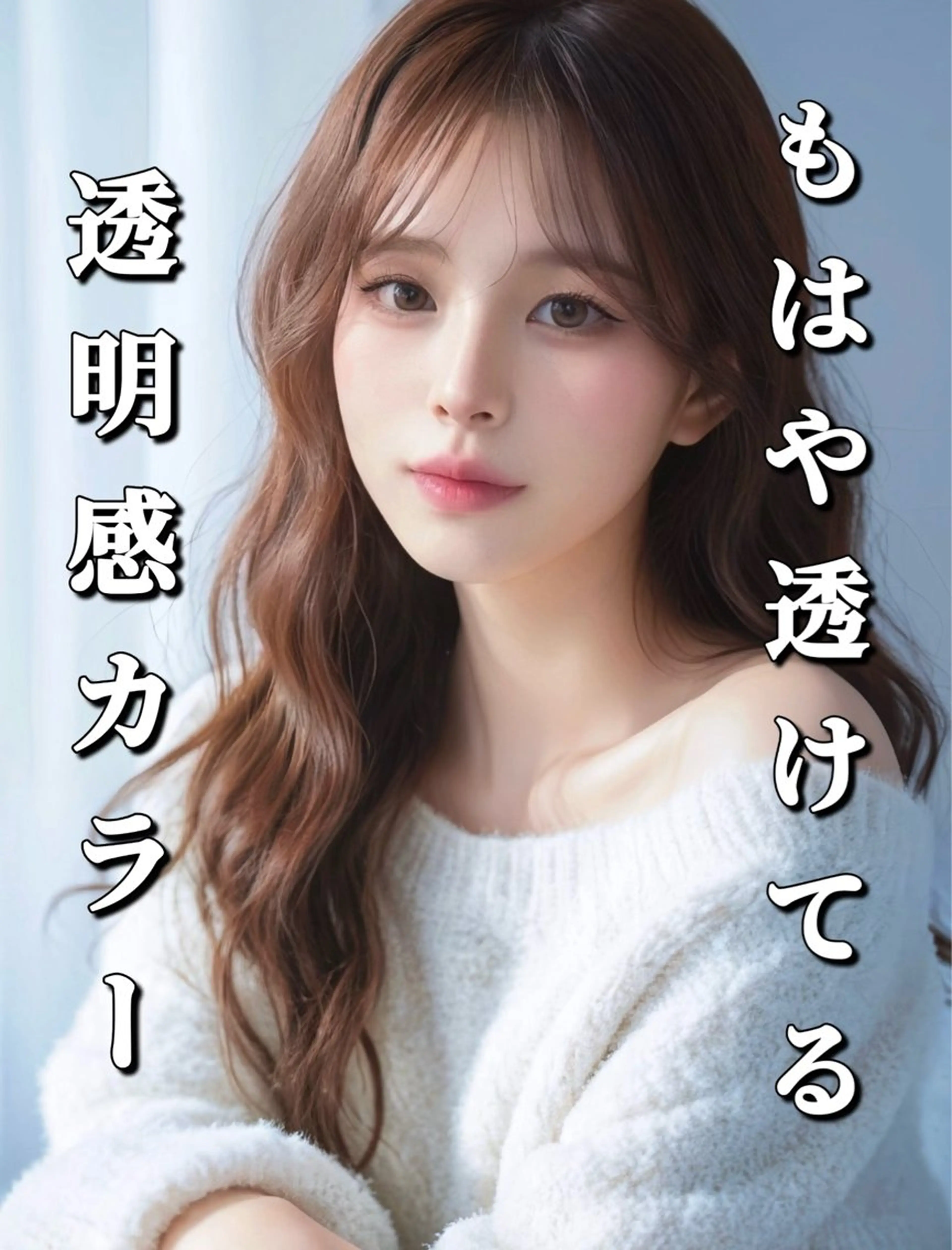 ロング レイヤーカット ヘアカラー トリートメント 韓国ヘア/レイヤー/ 透明感カラー/SHUのヘアスタイル