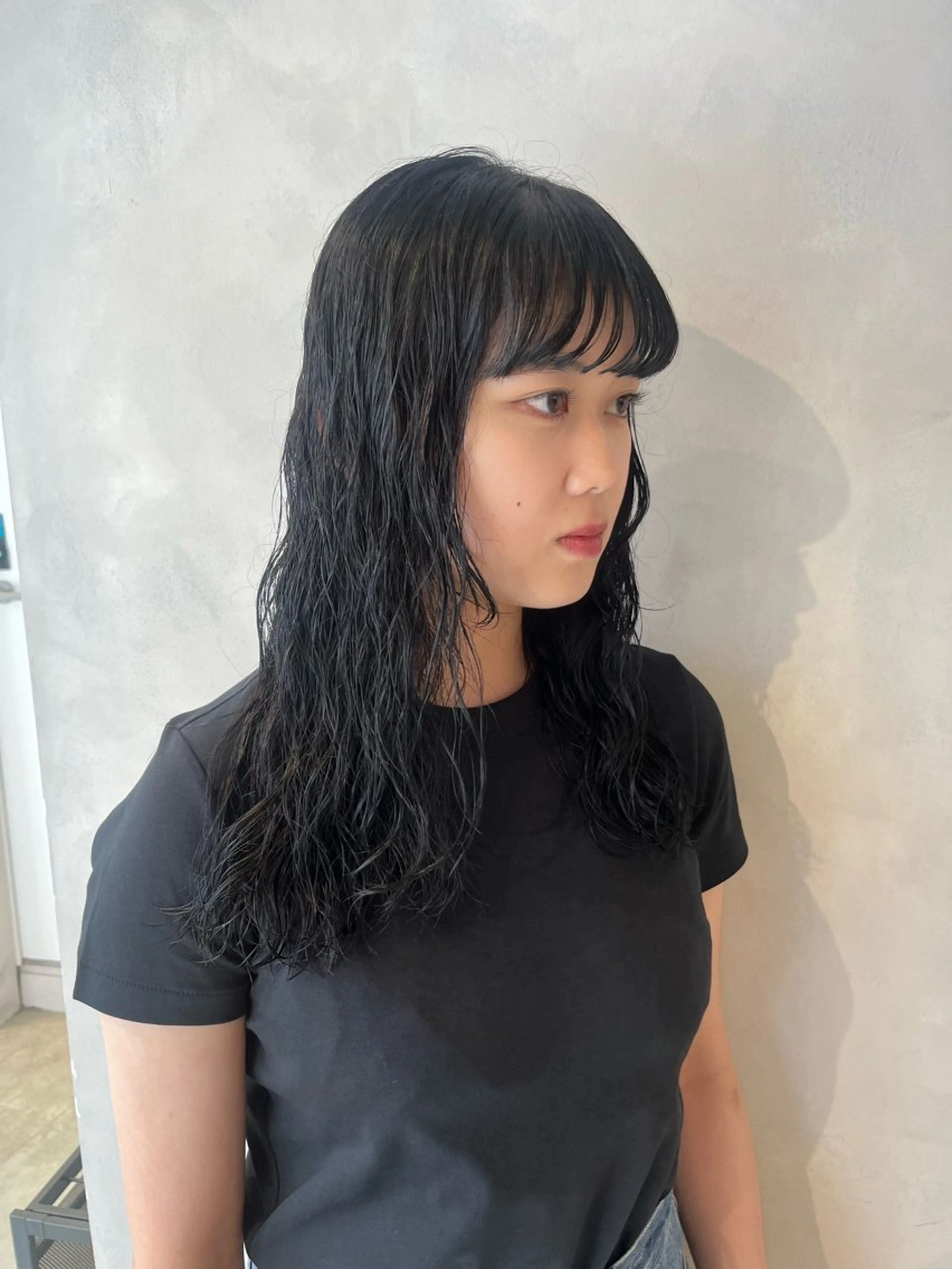 セミロング パーマ カット パーマ トリートメント ボブ/ベージュ/ パーマ🪿近森ゆいのヘアスタイル