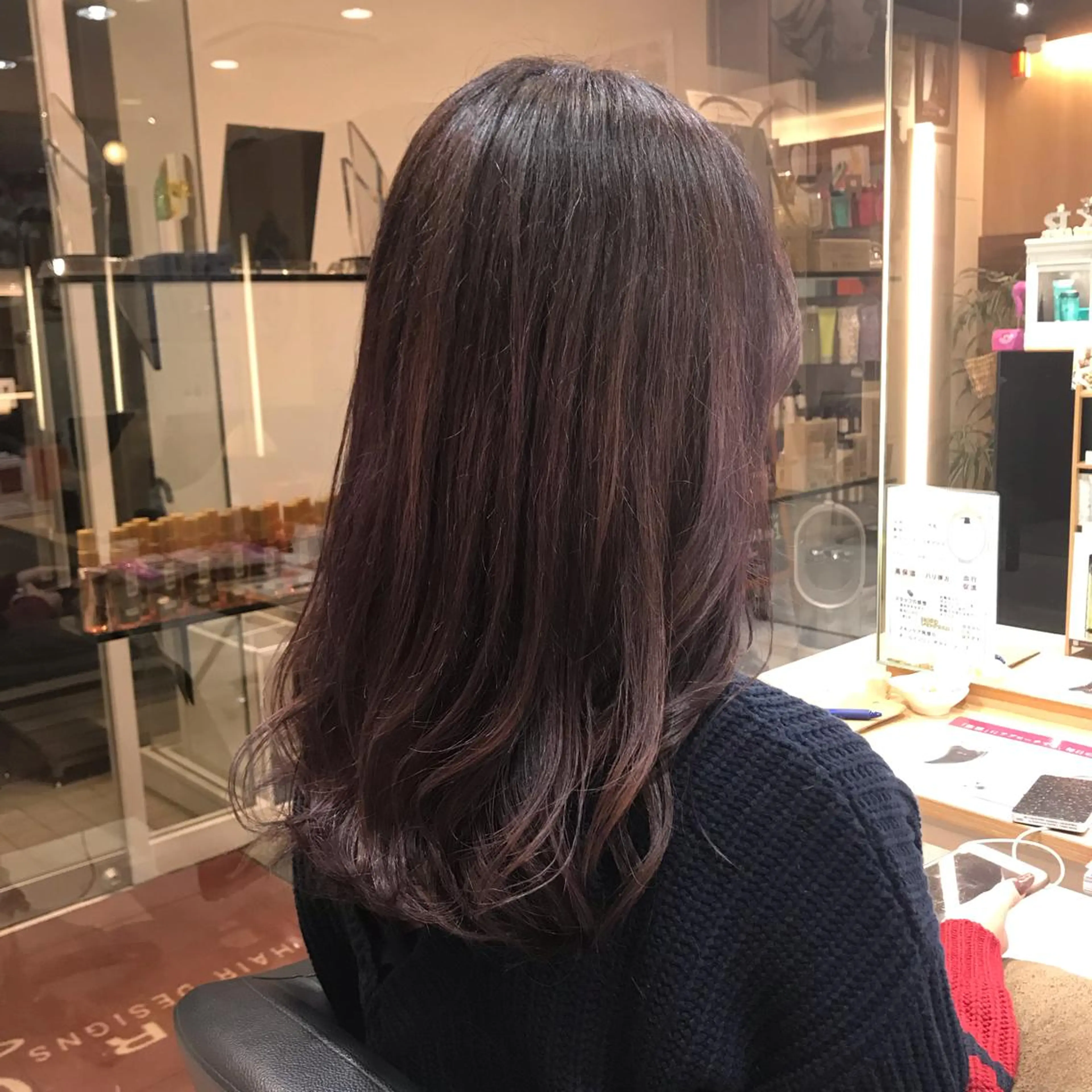 セミロング カラー パープルカラー ヘアカラー 透明感カラー/ボブ / MARIE🍇のヘアスタイル