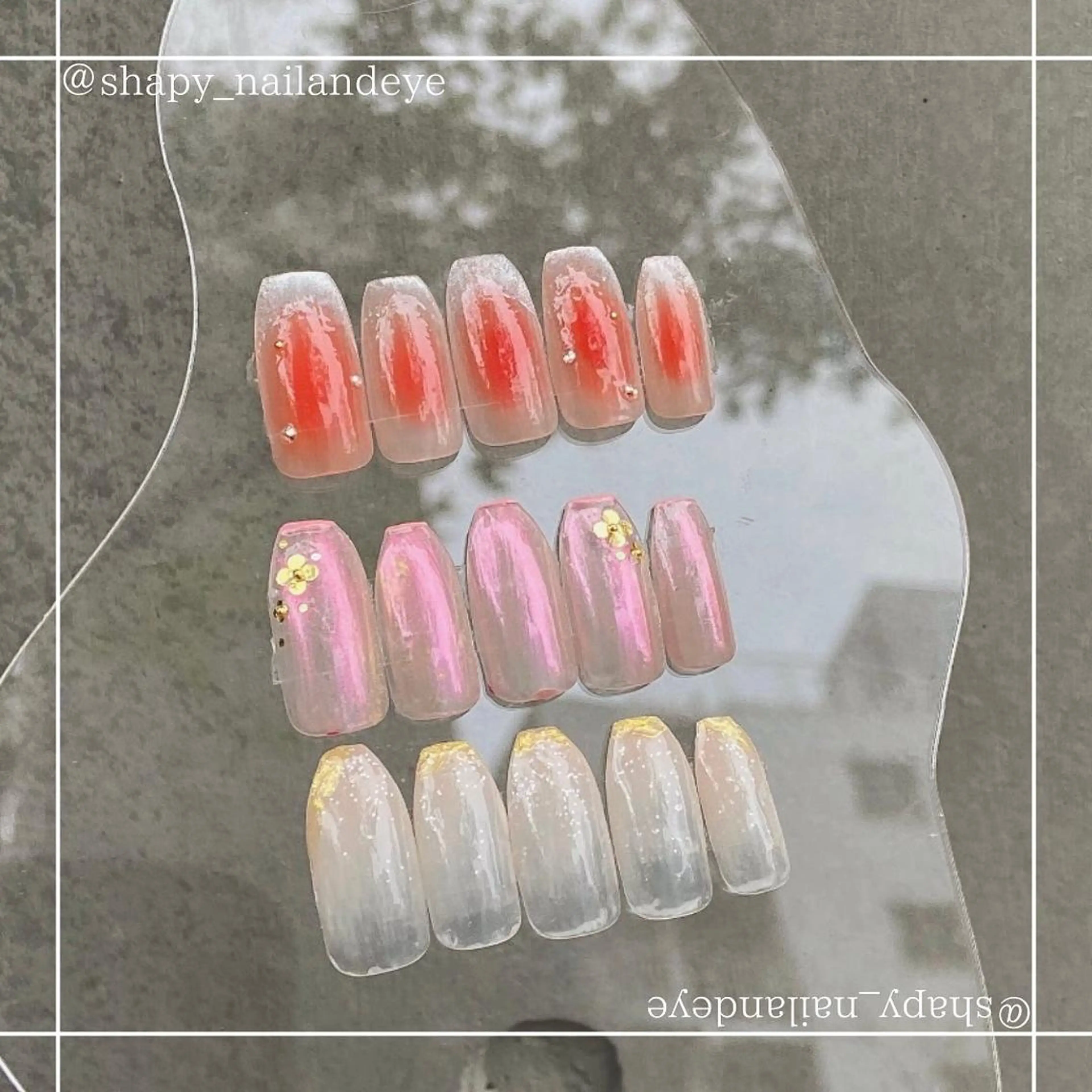 ネイル SHAPYパラジェル フィルイン対応　うみのマツエク・マツパデザイン