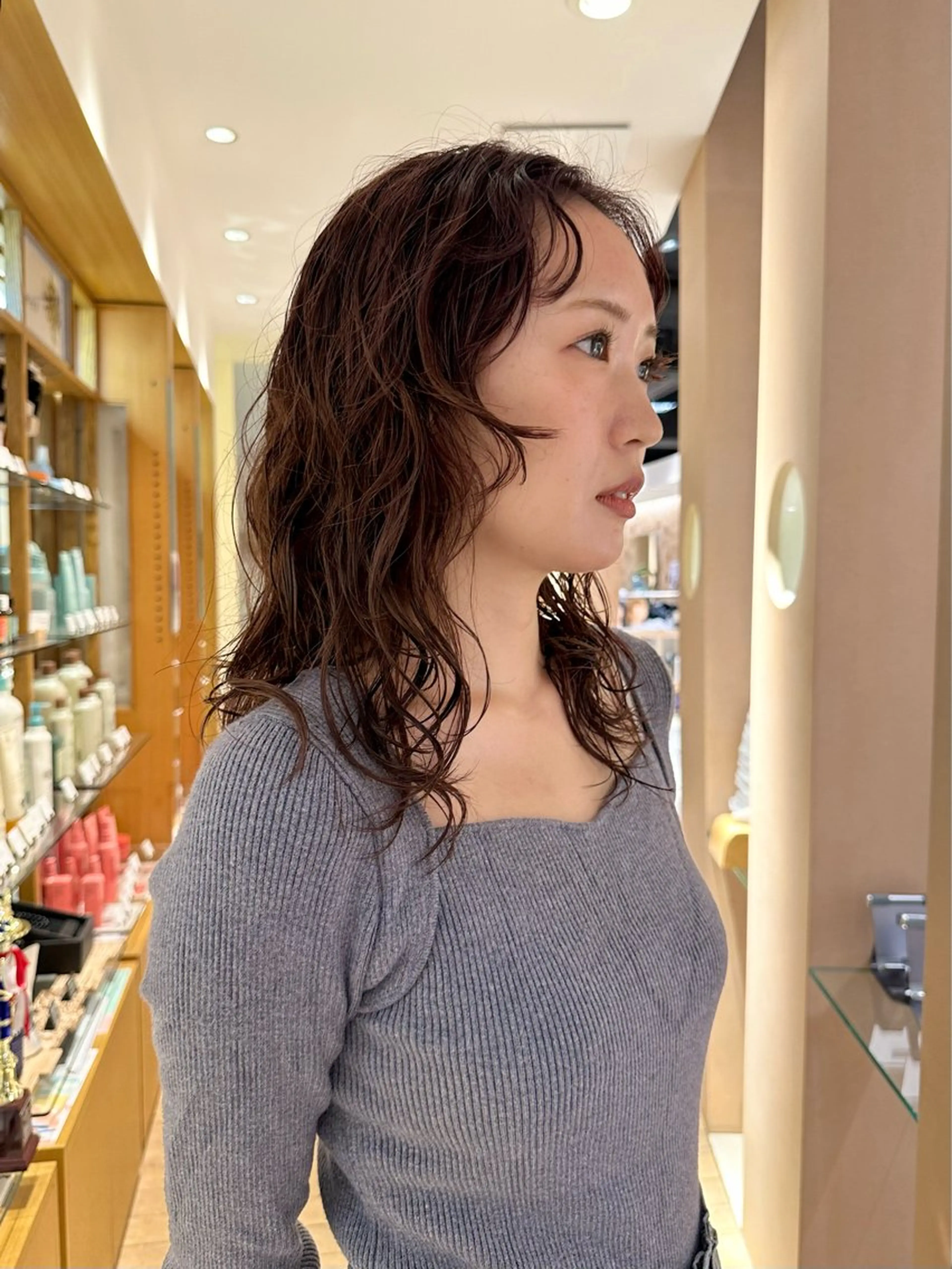 ロング 青木龍樹/パーマモデ ル/似合わせパーマのヘアスタイル