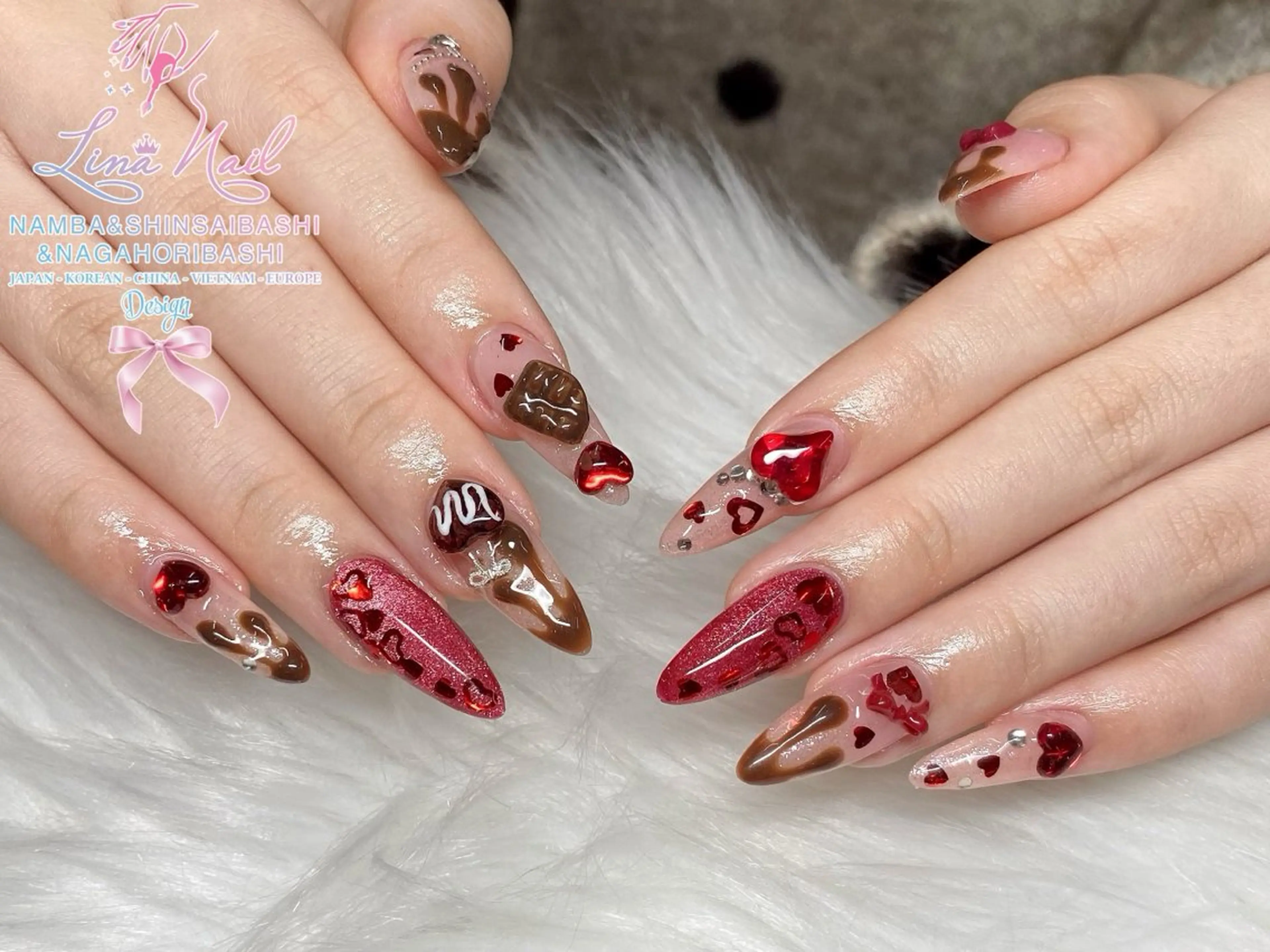 ミディアム ハンドネイル 79Linanailnamba所属・Linanail Nambaのネイルデザイン