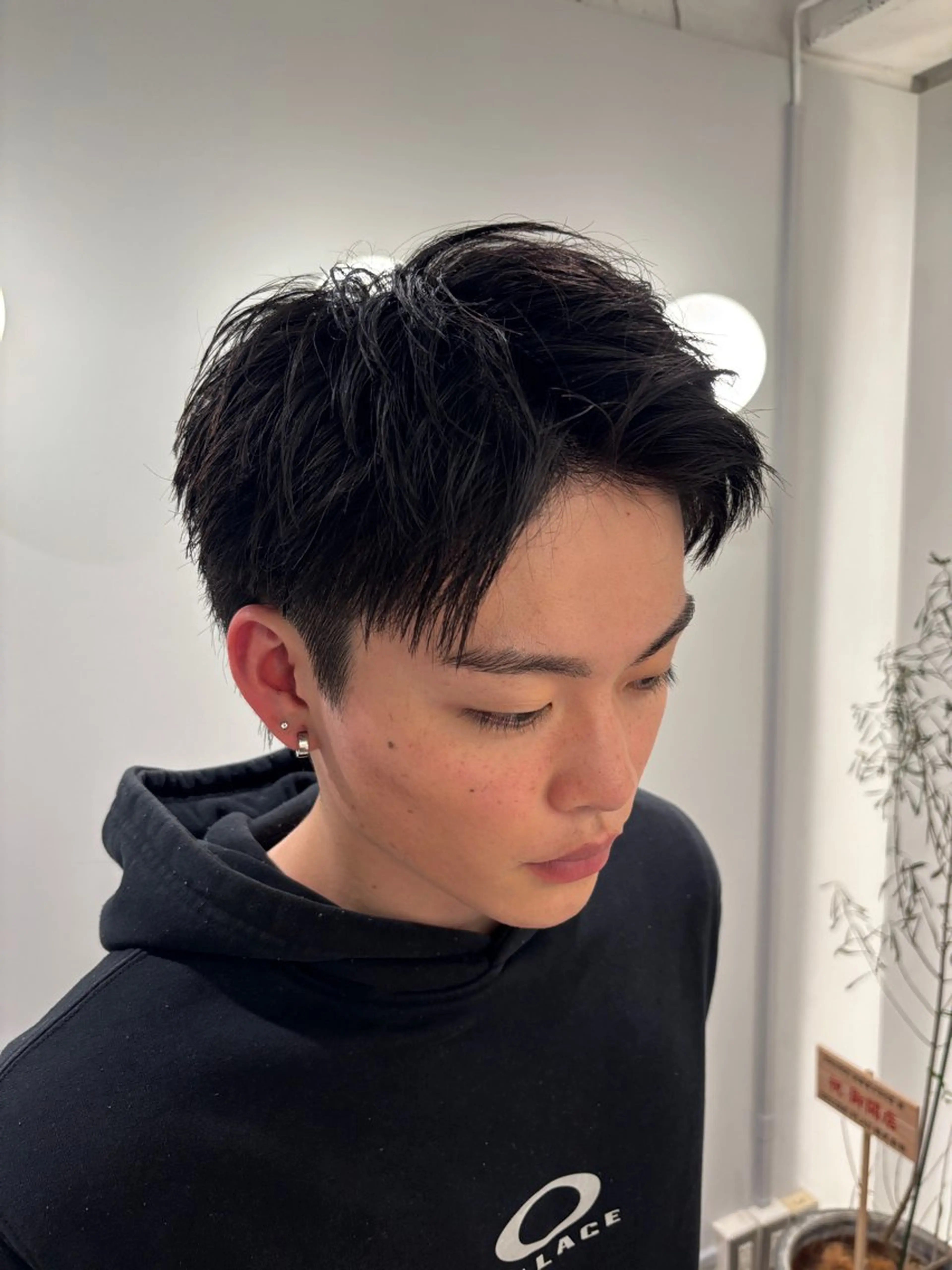 ショート メンズ アップバング ショートヘア カット Rui /池袋/モデル募集中のヘアスタイル