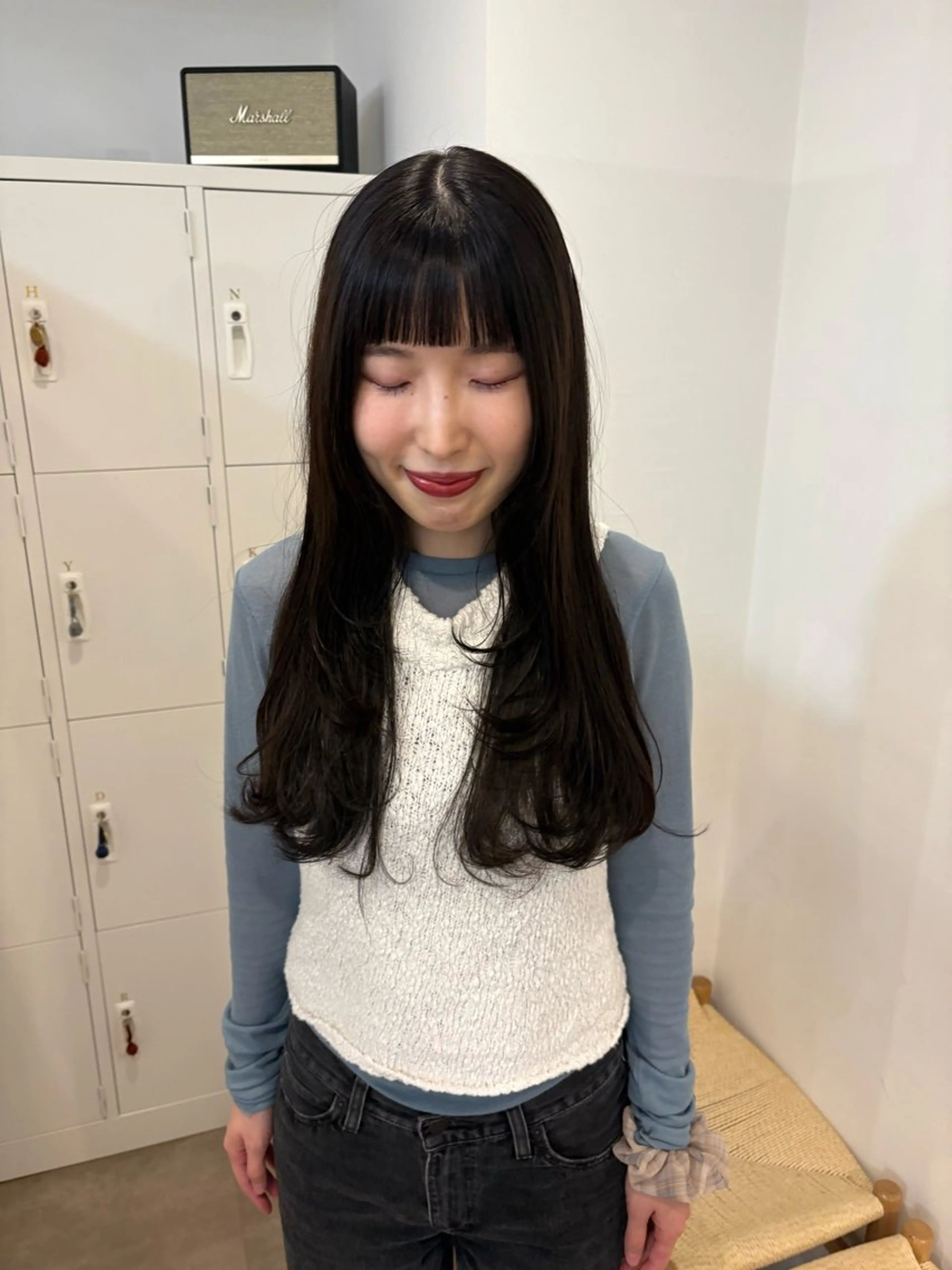 ロング カラー レイヤーカット 梅田/柔らかカラー/ オオハシ リナコのヘアスタイル