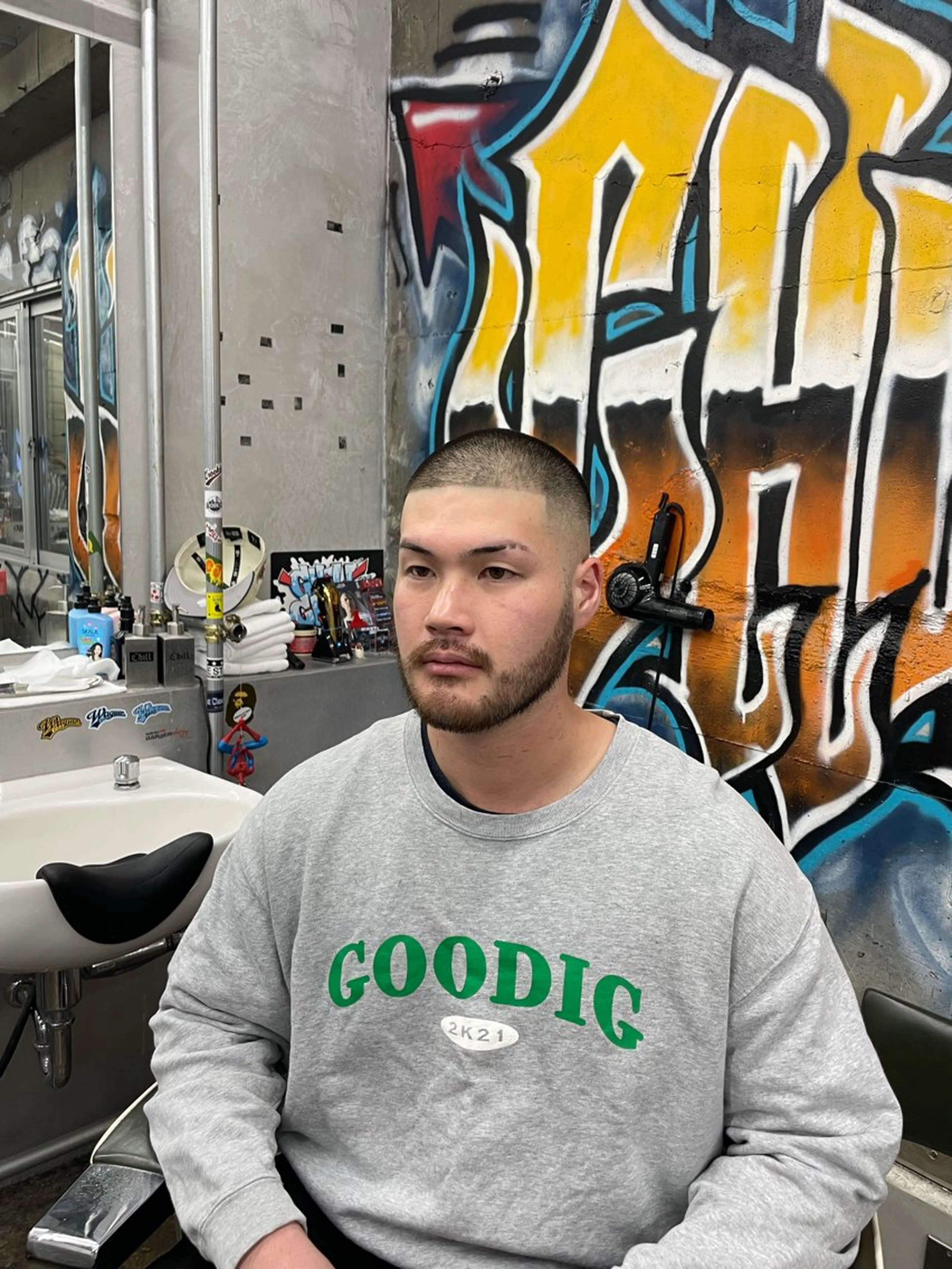 ショート カット ヘアセット CARWASH BARBER所属・森本 優太のヘアスタイル