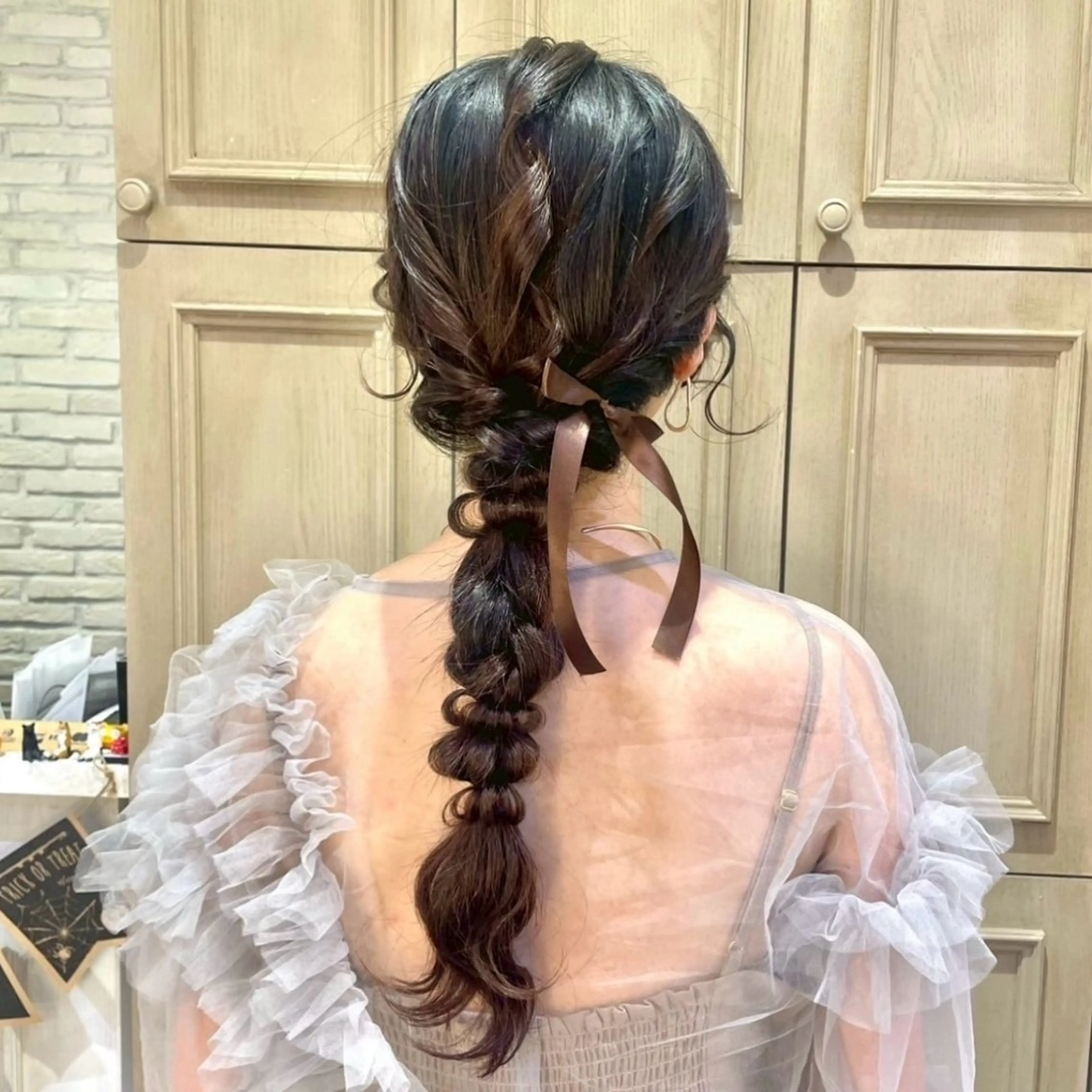 お呼ばれ結婚式ヘアアレンジ💍の写真