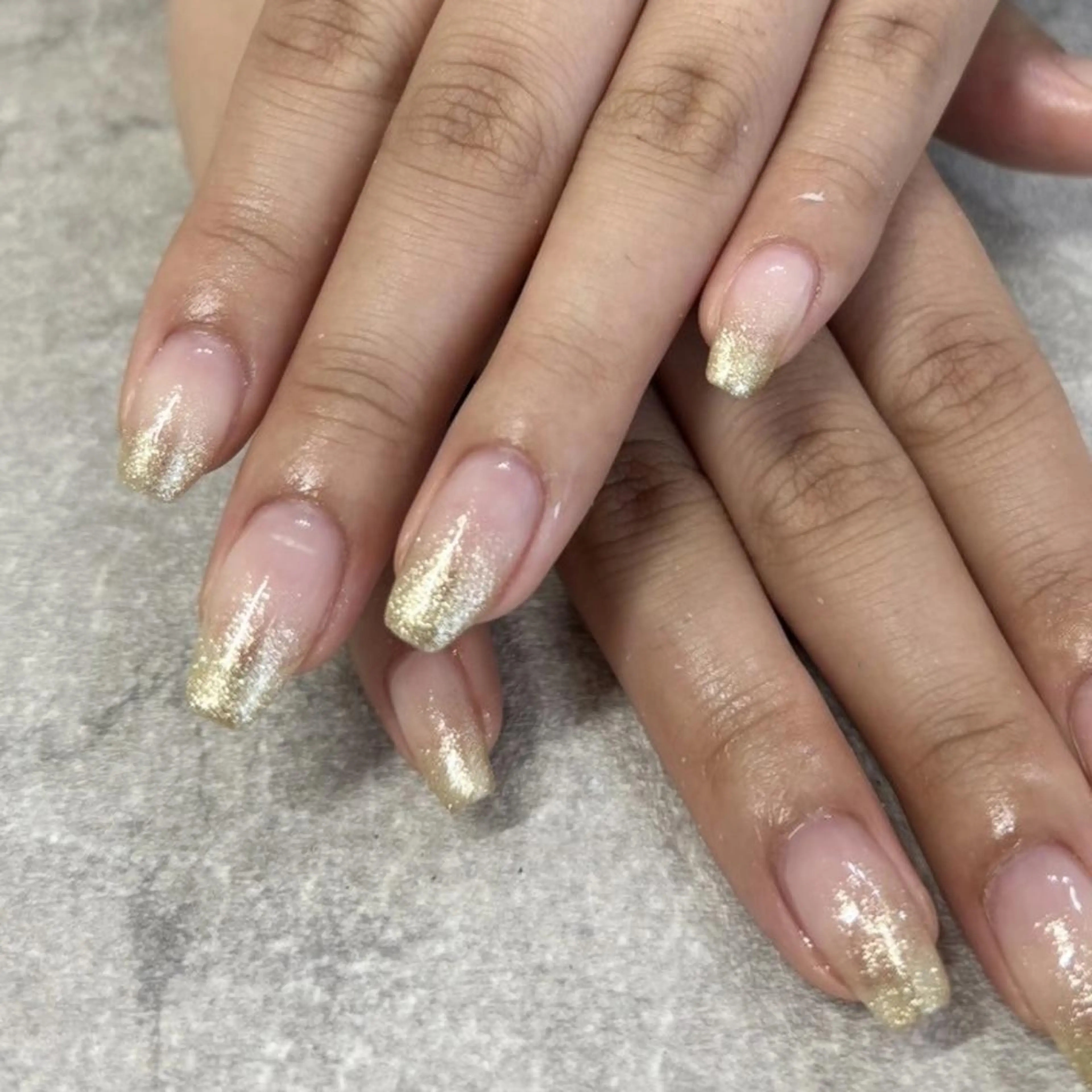 ネイル グラデーション ラメ(グリッター) ラメグラデーション May. 昭和町のネイルデザイン