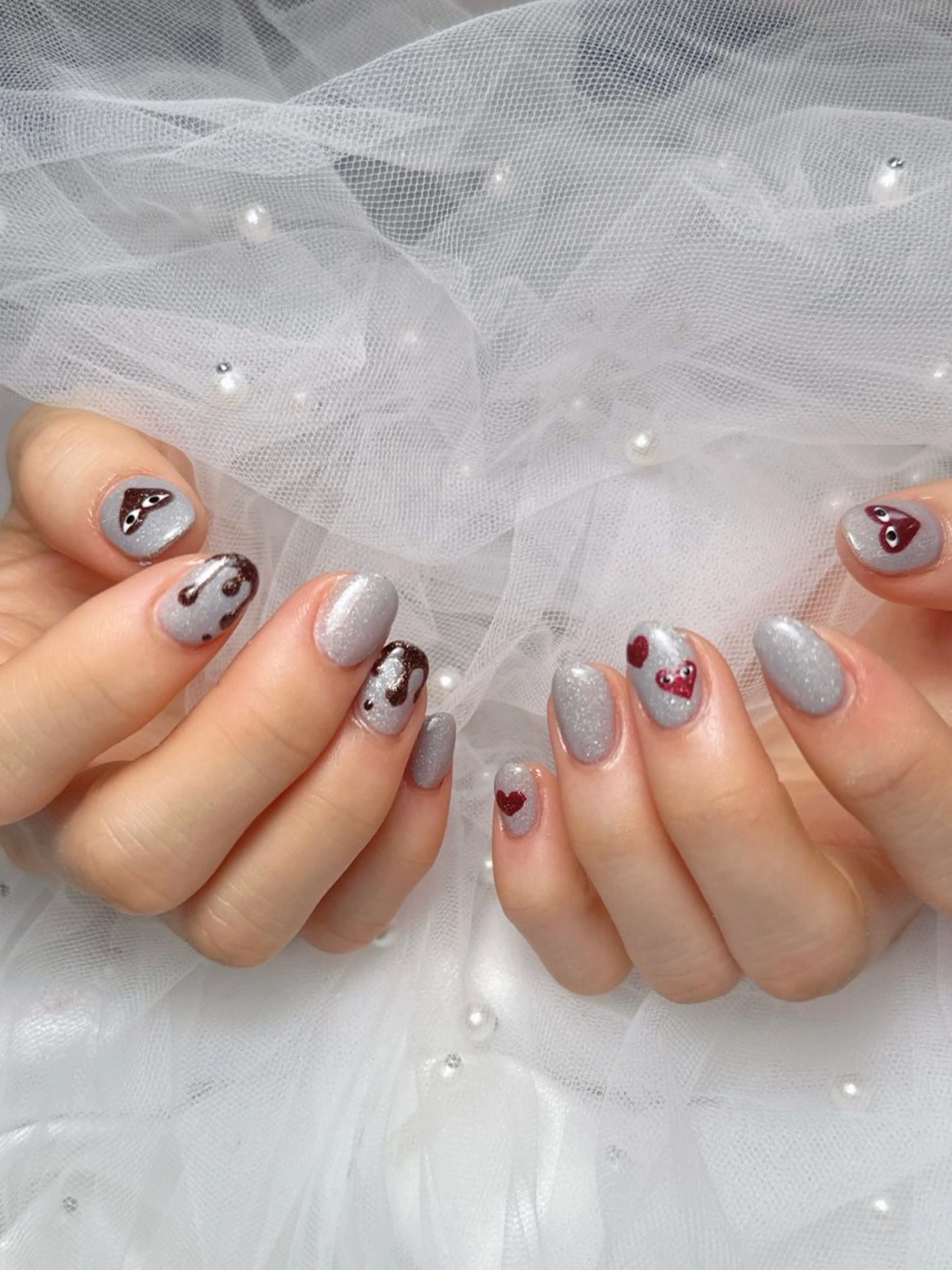 ネイル ハンドネイル チョウ チョウのネイルデザイン