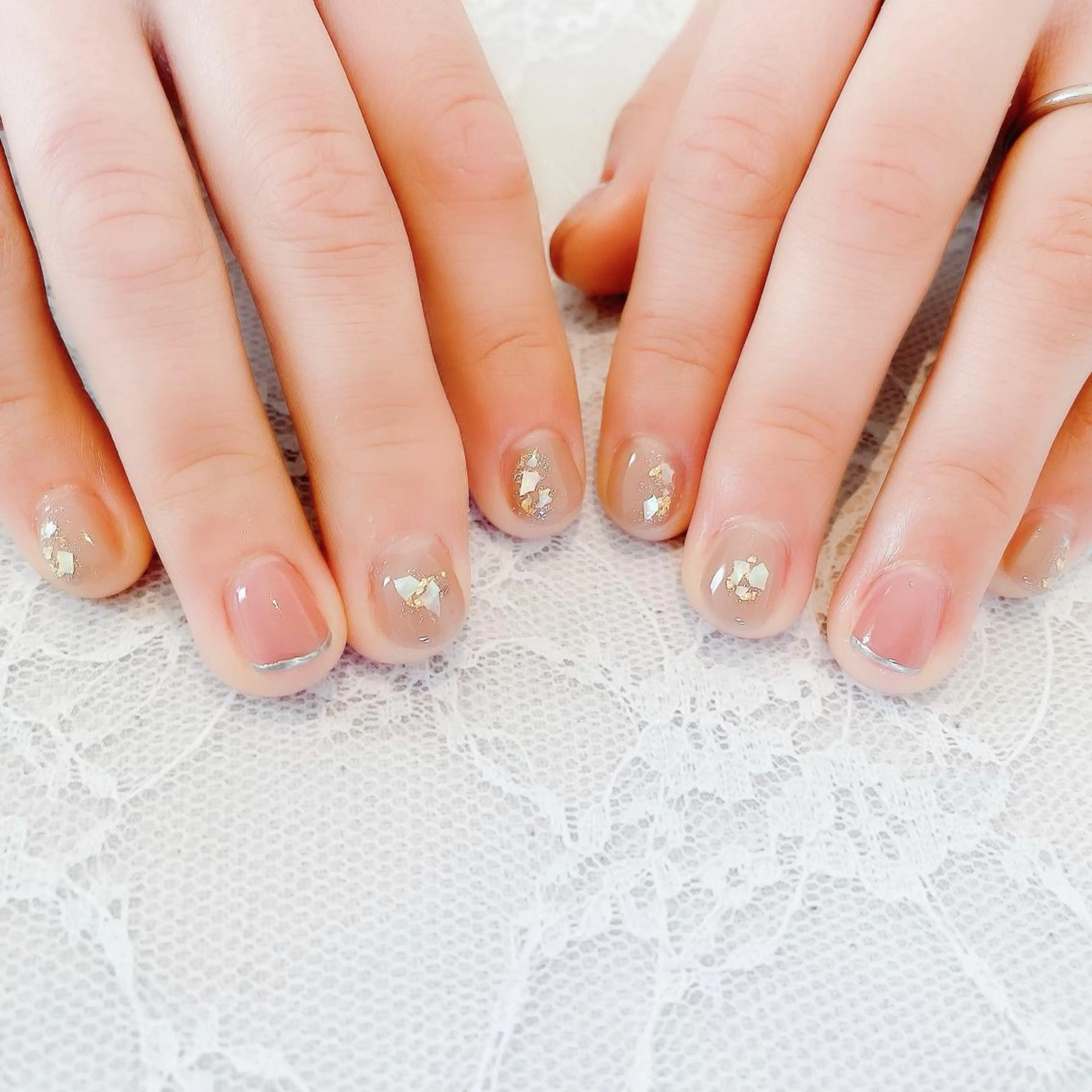 ネイル ショートネイル かんの りなのネイルデザイン