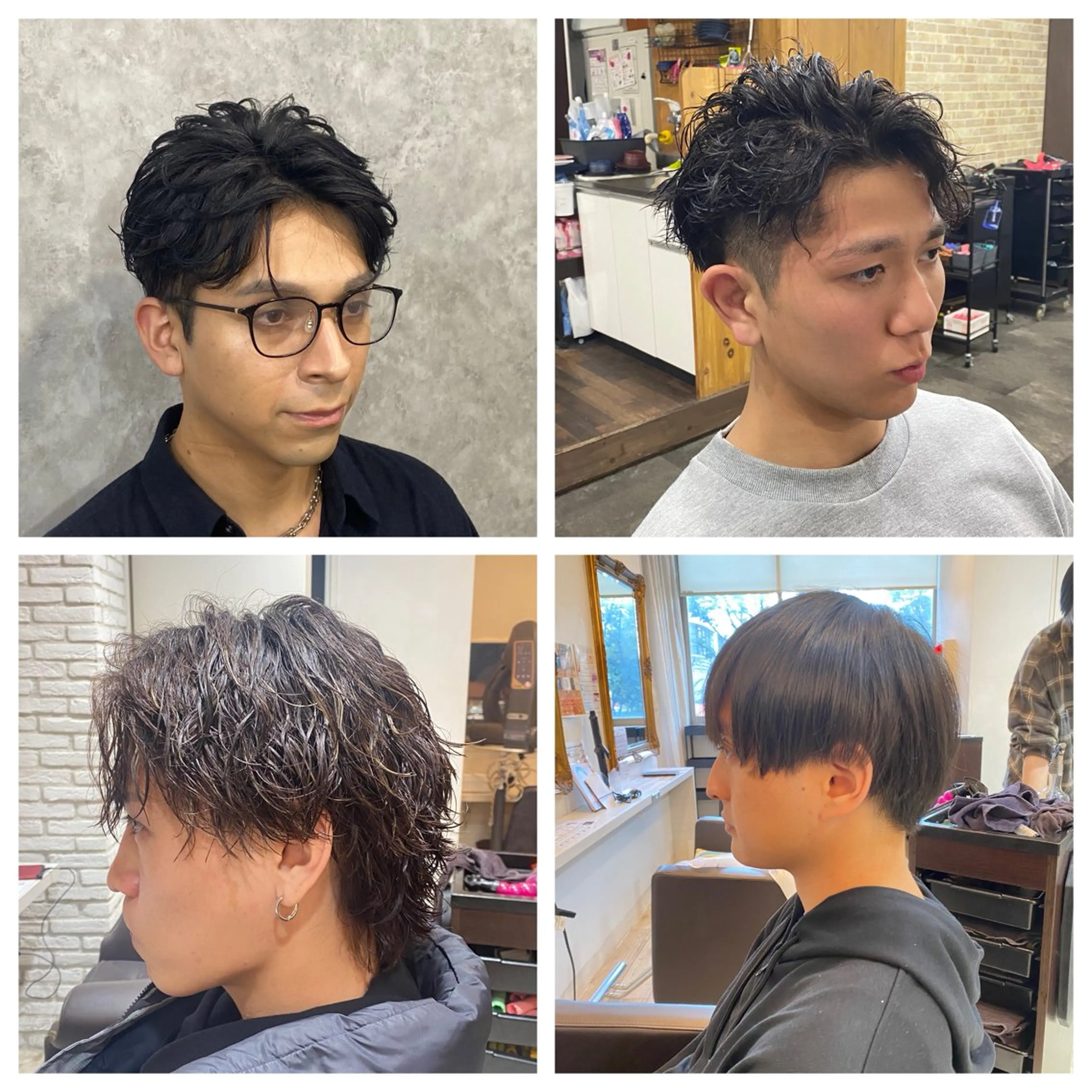 ミディアム パーマ ヘアアレンジ メンズ 🔹似合わせ✖️垢抜 け職人/ℕ𝕆ℝ𝕀のヘアスタイル