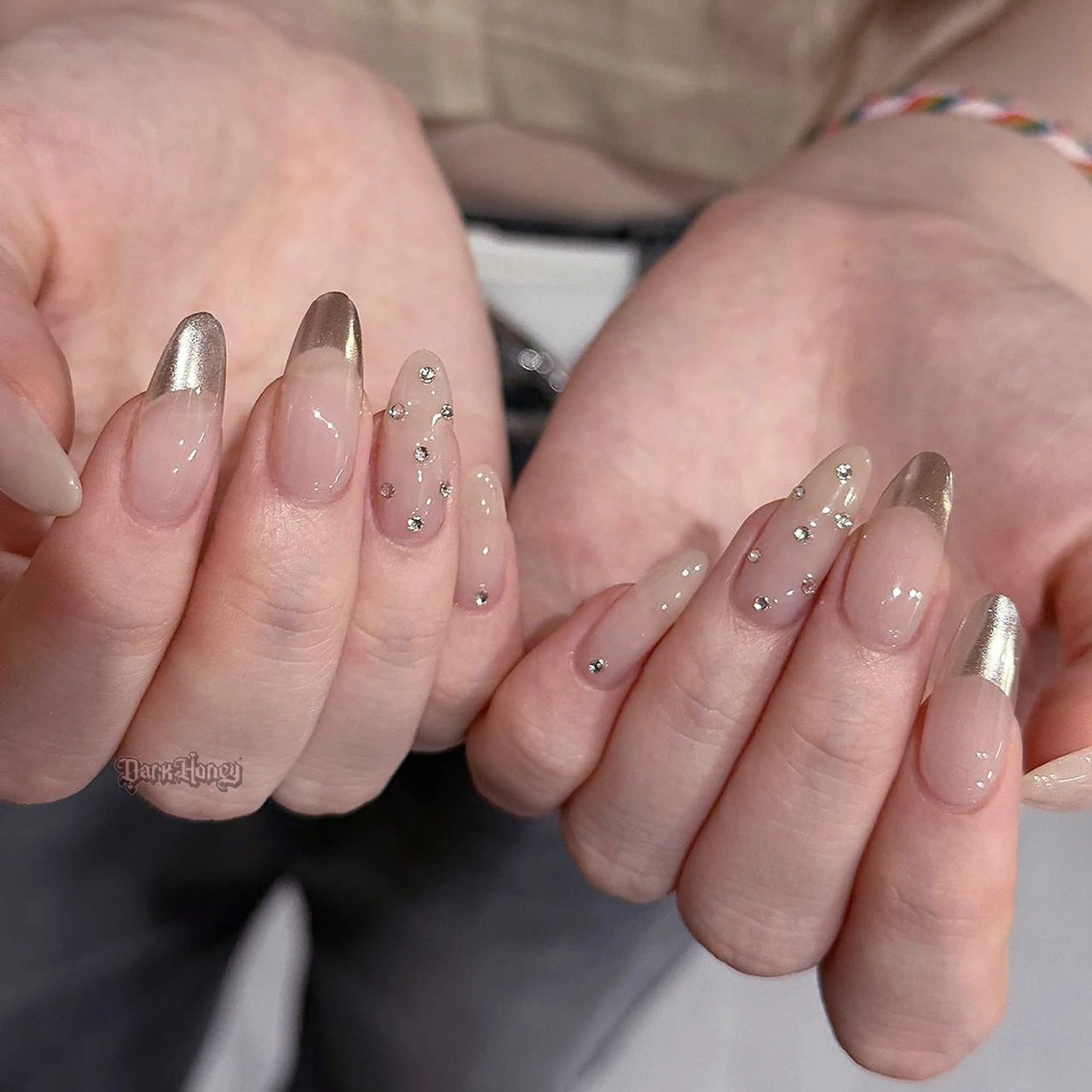 ネイル ハンドネイル Dark honey スカルプ専門原宿店のネイルデザイン
