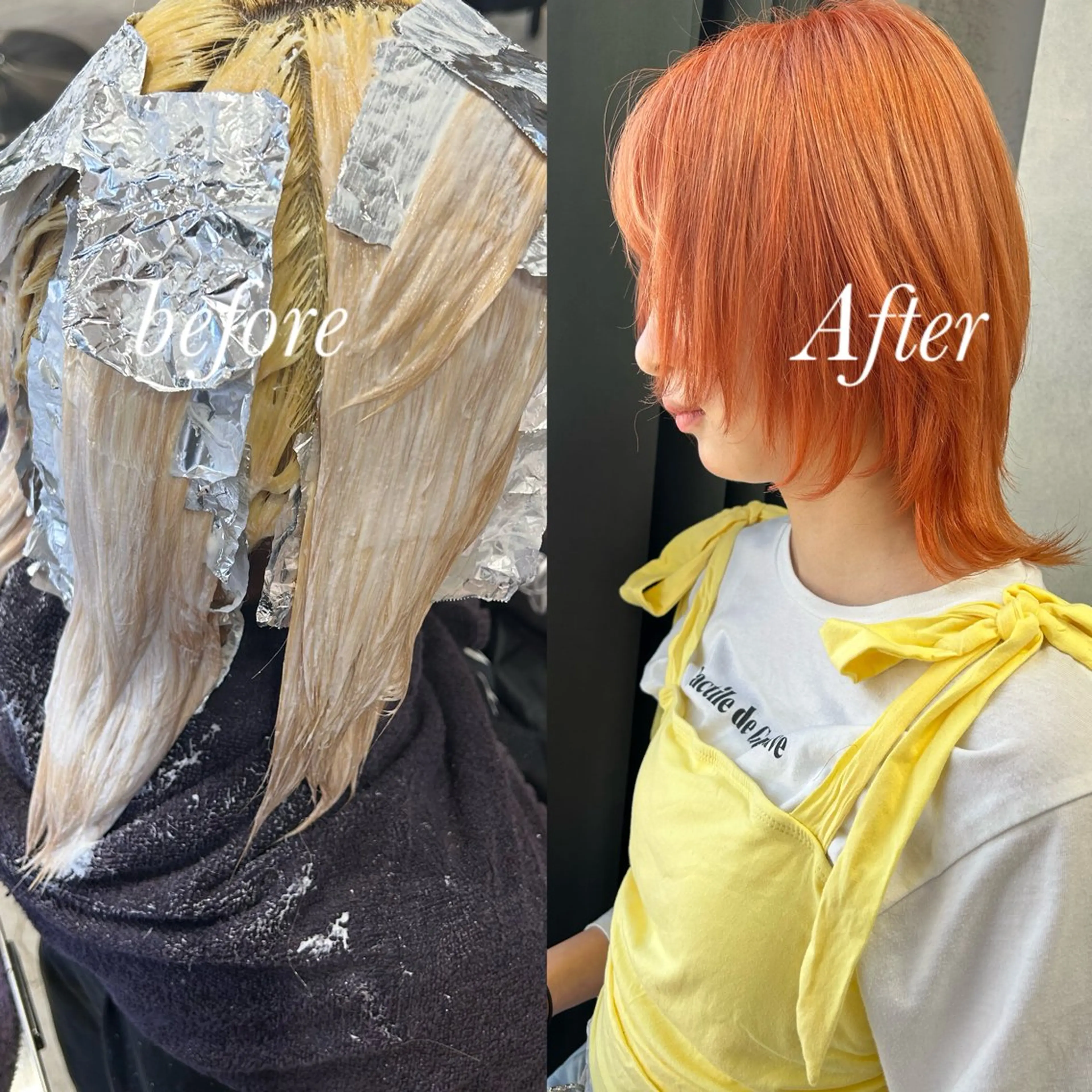 ミディアム カラー カット ヘアカラー トリートメント ✨ブリーチ特化✨ 💚Acchon💚のヘアスタイル