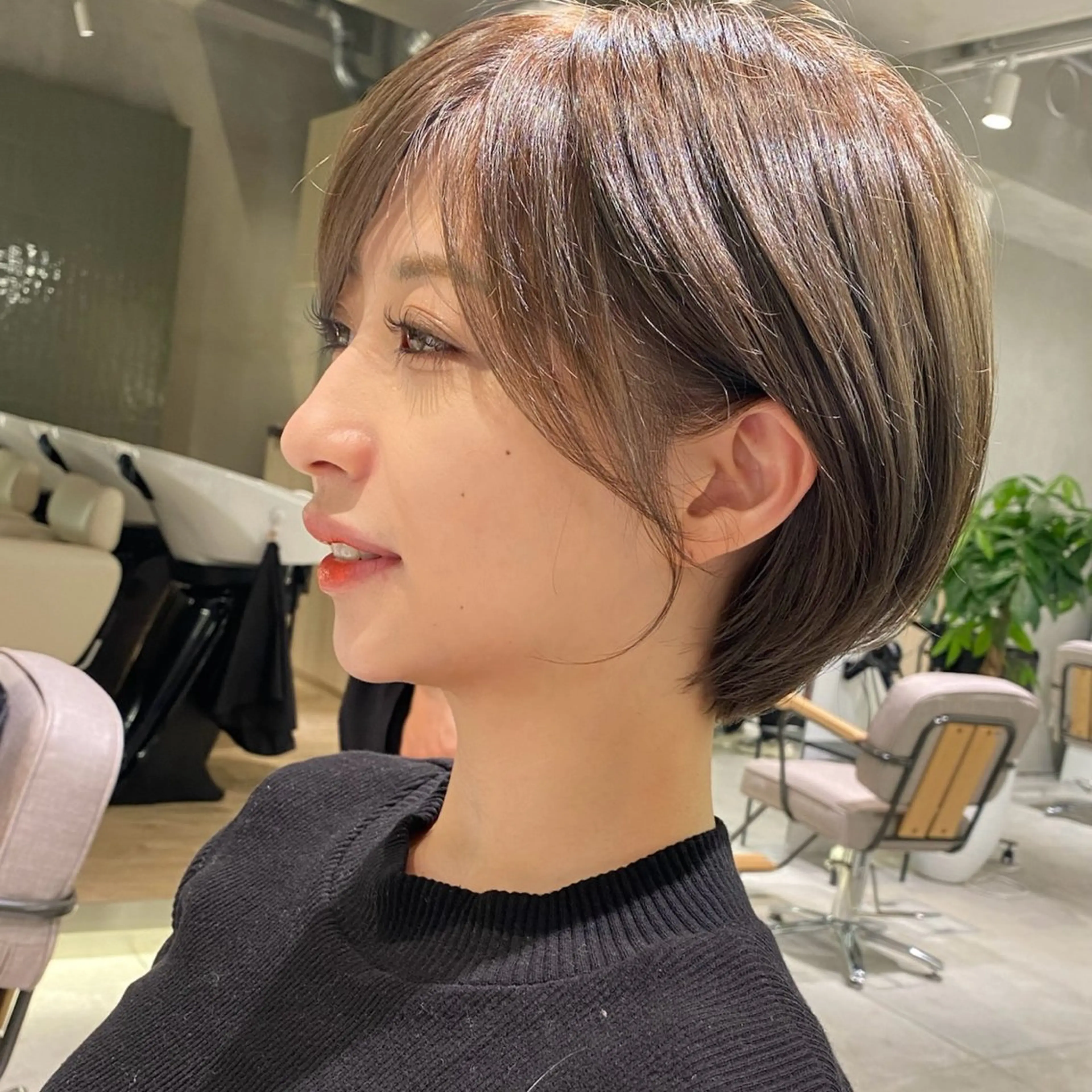 ショート 韓国ヘア/韓国風 パーマ/kazueのヘアスタイル