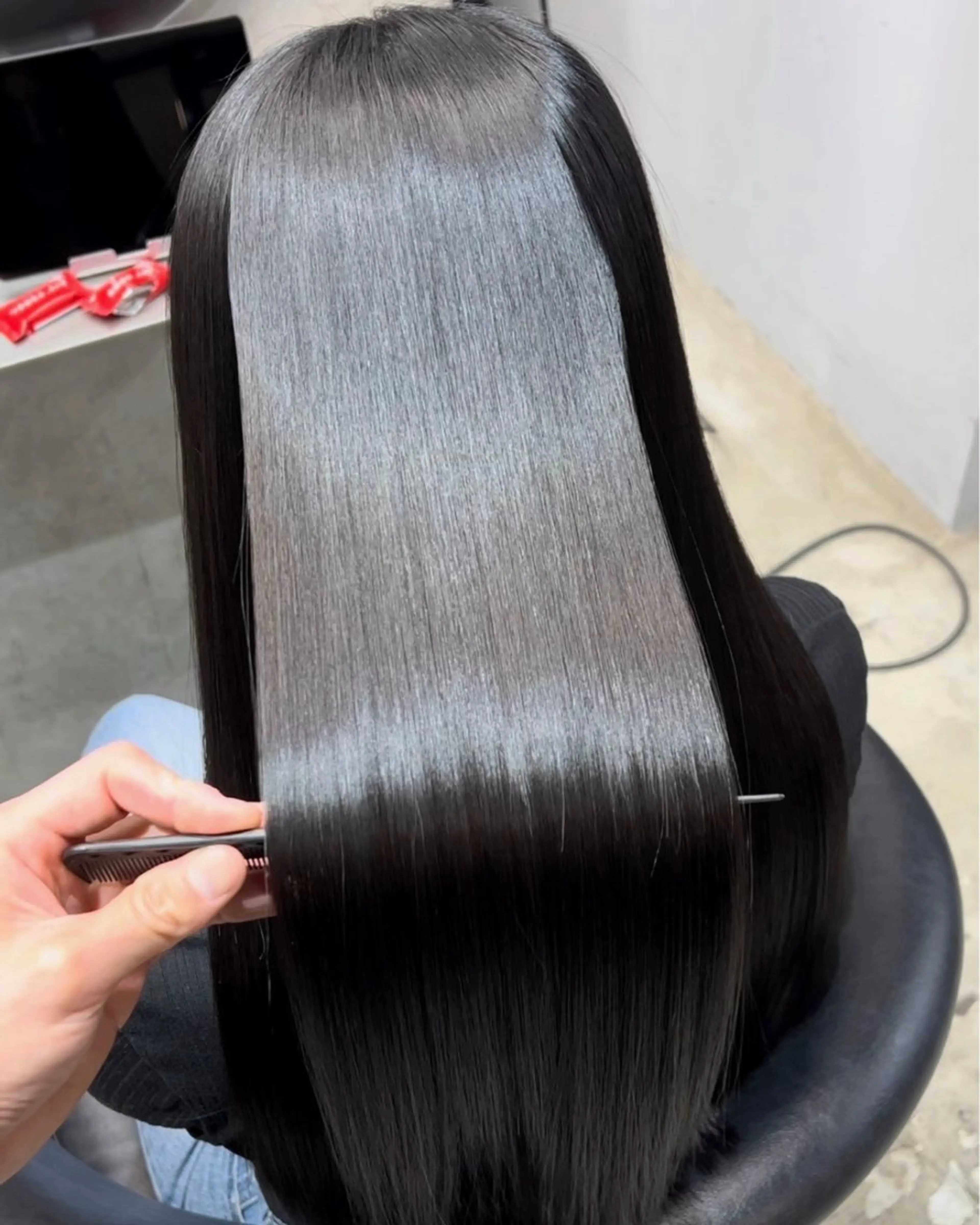 ロング カラー カット ヘアカラー トリートメント etora 渋谷所属・ワンホンヘア🇨🇳 髪質改善/itaruのヘアスタイル